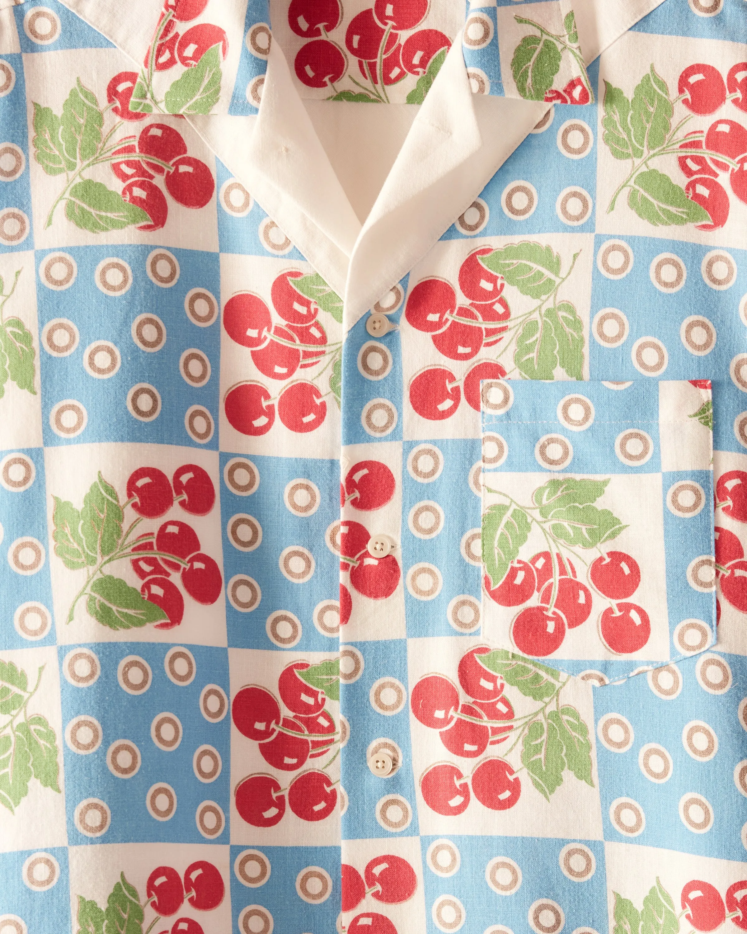 Cherry Tile Short Sleeve Shirt - M/L sold by BODE product image thumbnail 2