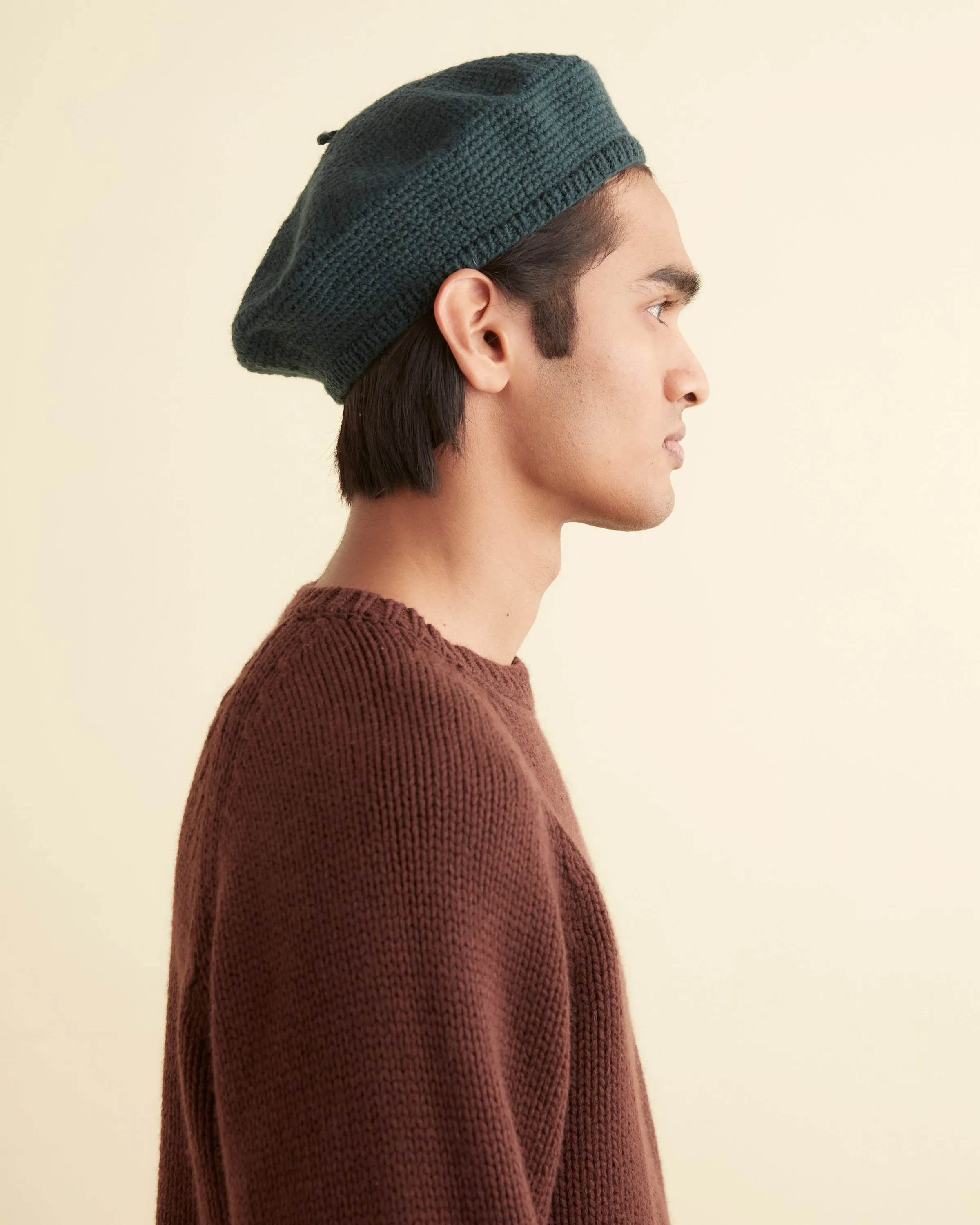 Crochet Beret - Green sold by BODE product image thumbnail 3