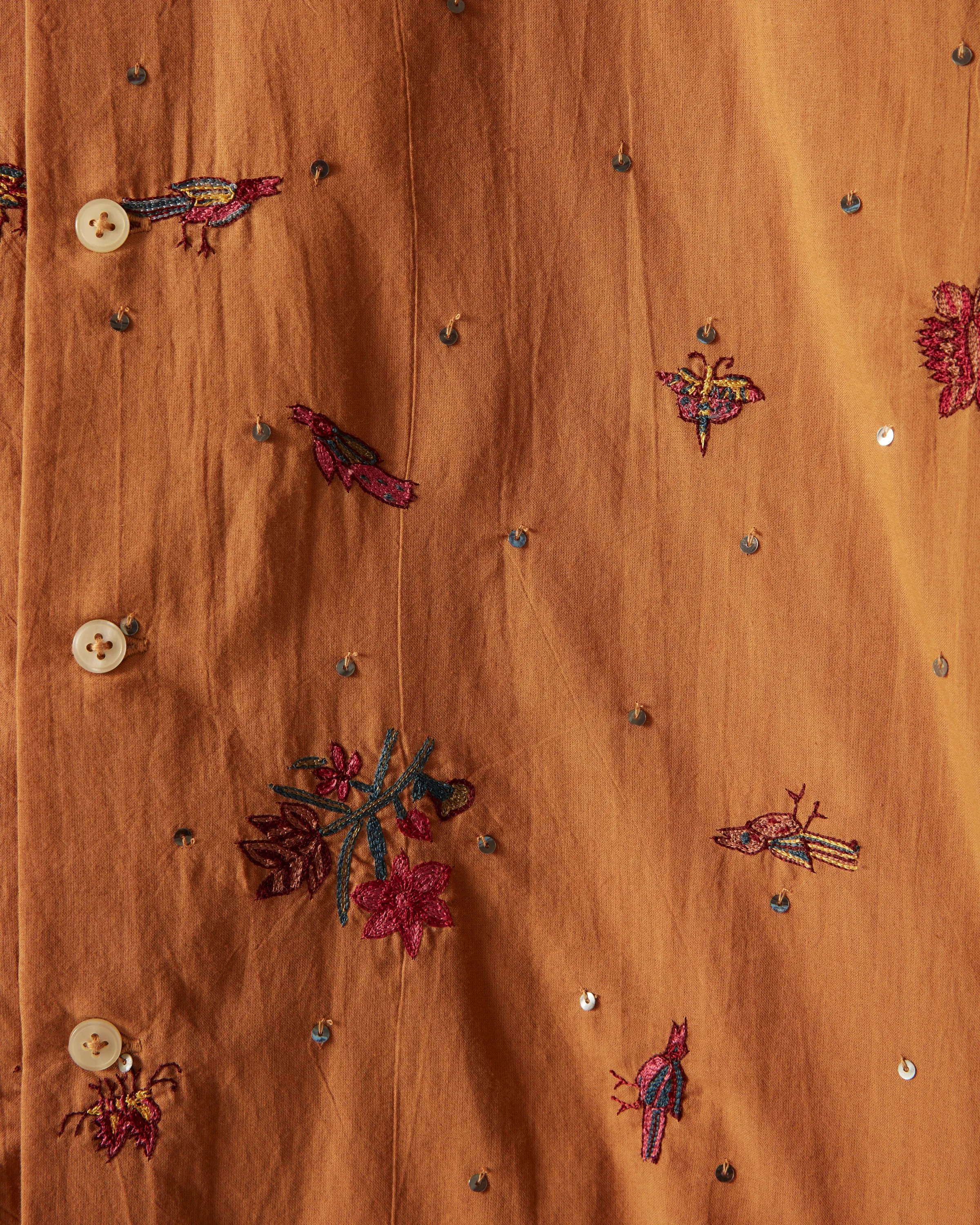 Micro Bird Long Sleeve Shirt sold by BODE product image thumbnail 3