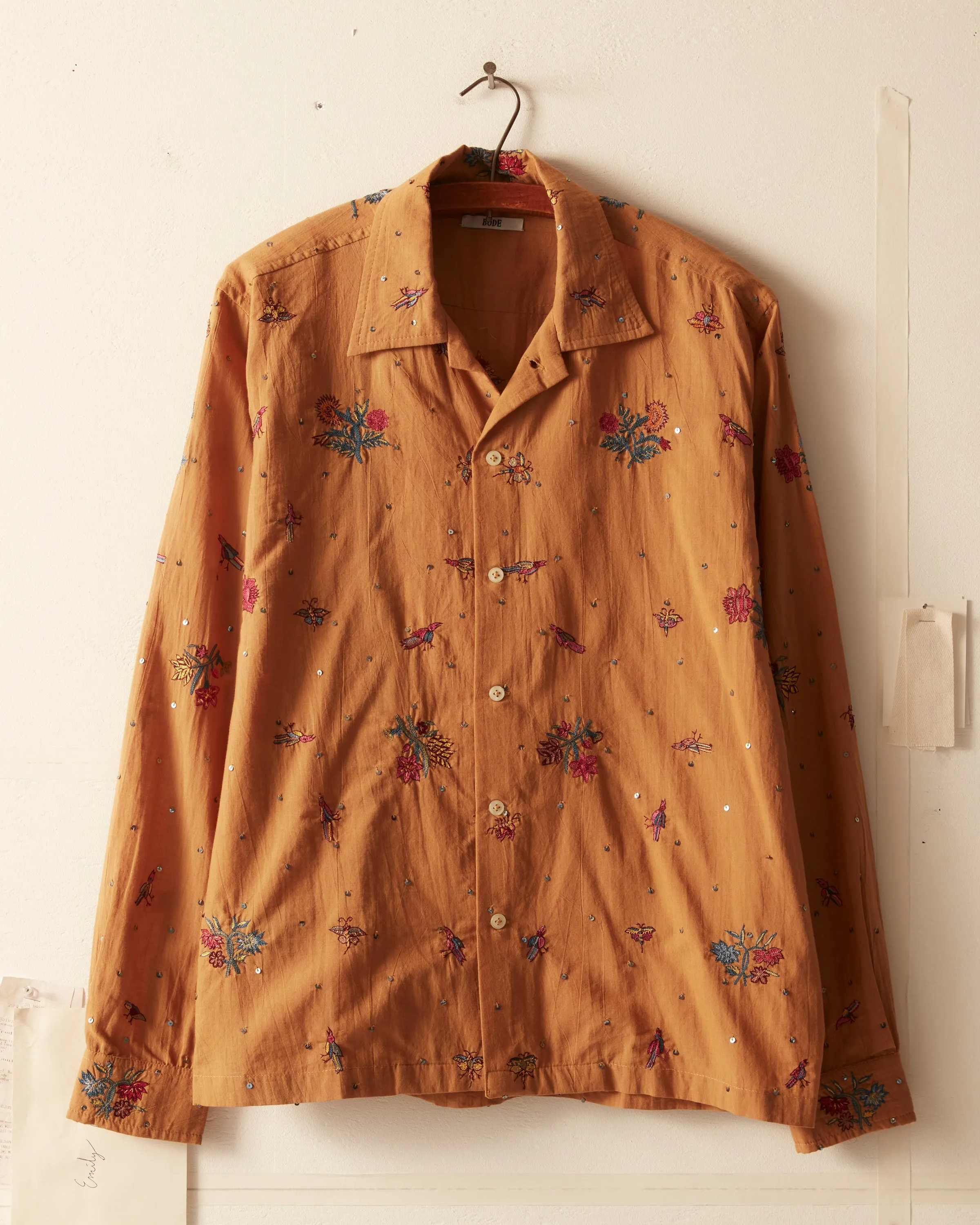 Micro Bird Long Sleeve Shirt sold by BODE
