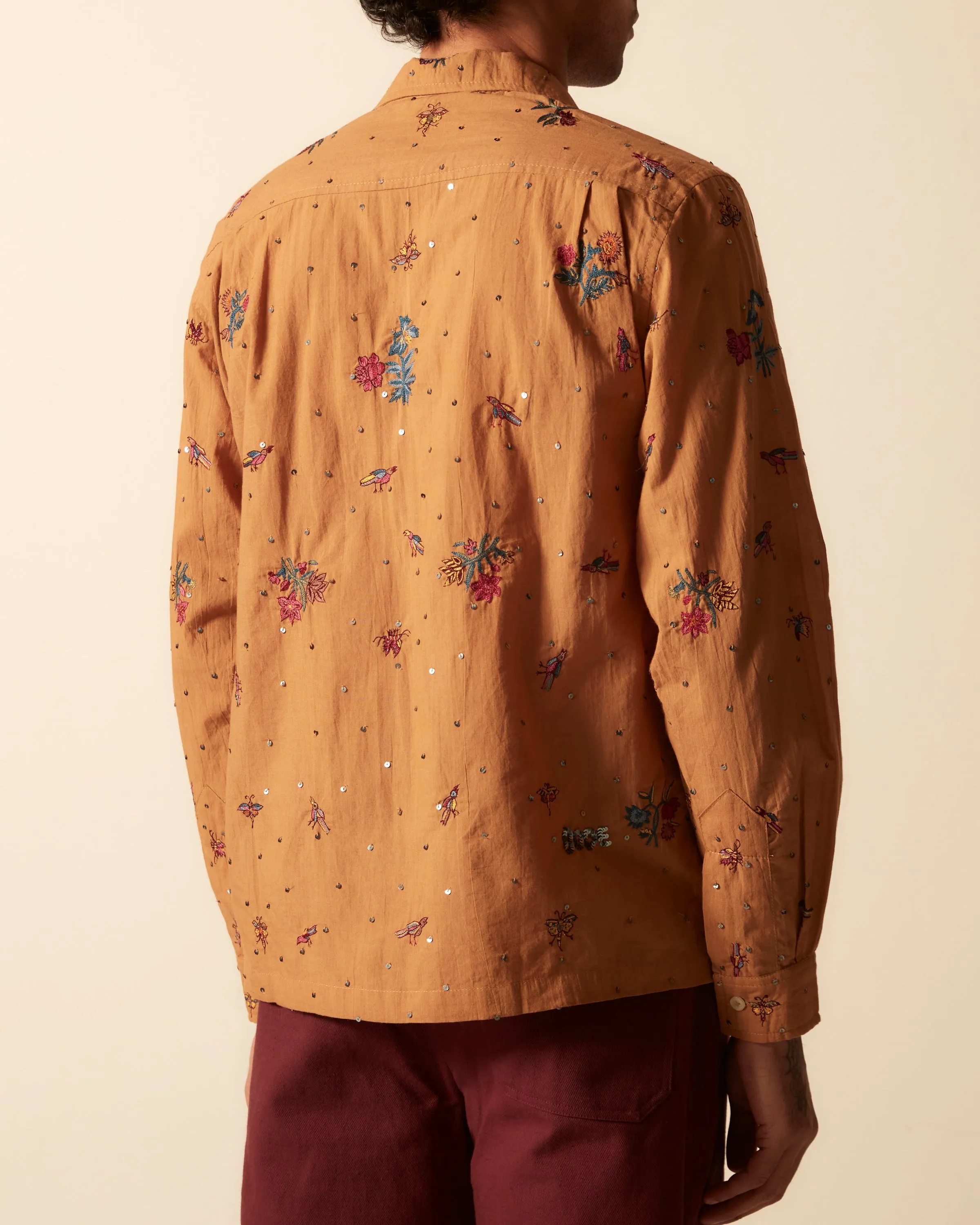 Micro Bird Long Sleeve Shirt sold by BODE product image thumbnail 4