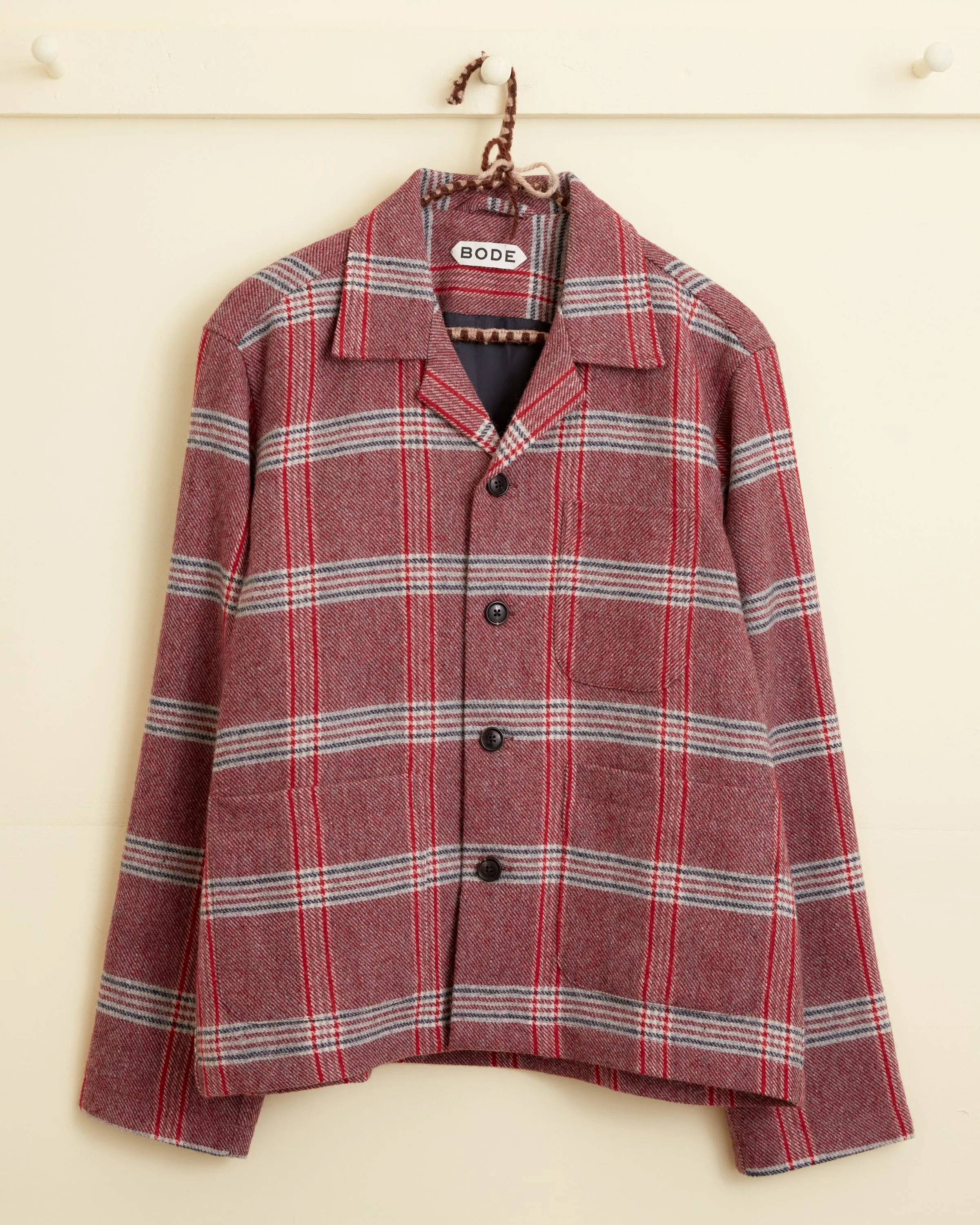 Lawes Plaid Overshirt - S sold by BODE