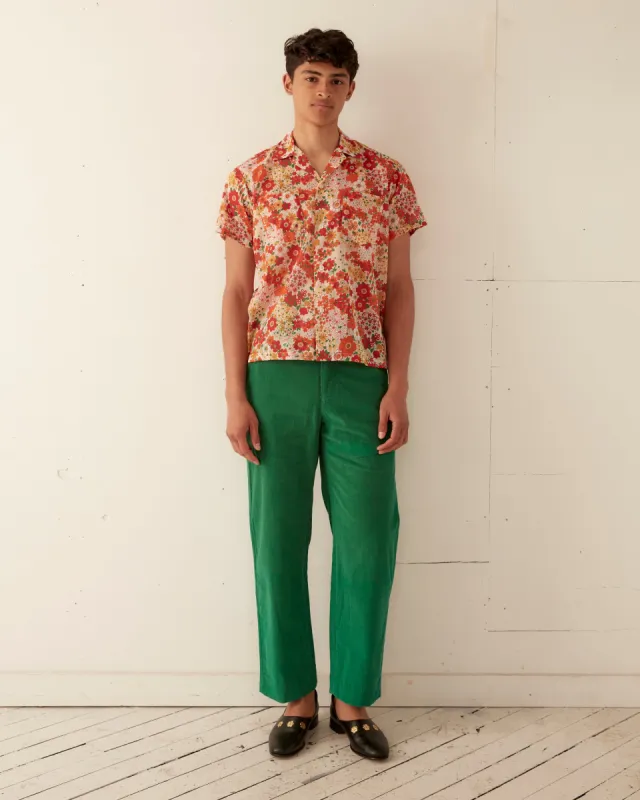 Wildflower Short Sleeve Shirt made by BODE