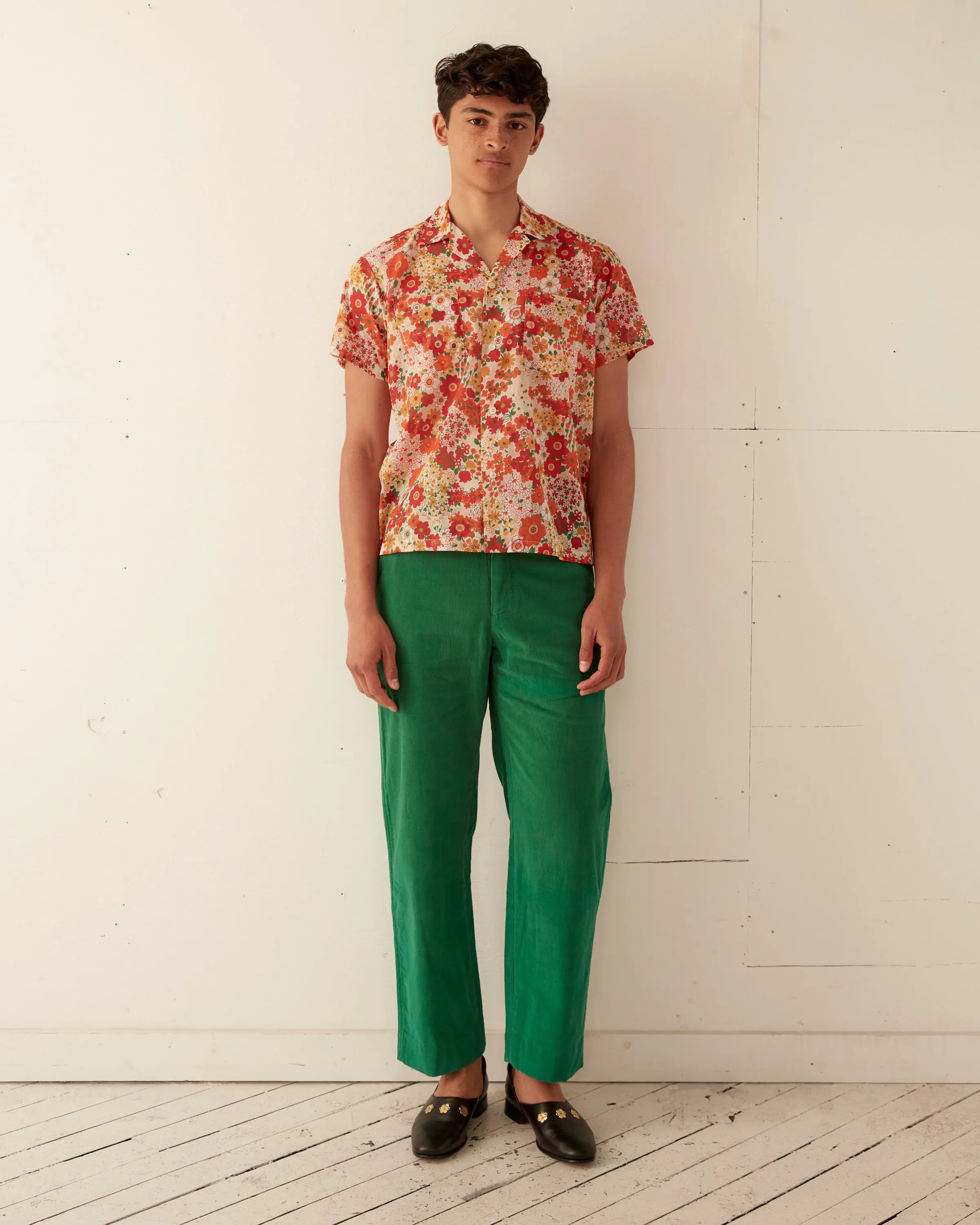 Wildflower Short Sleeve Shirt sold by BODE