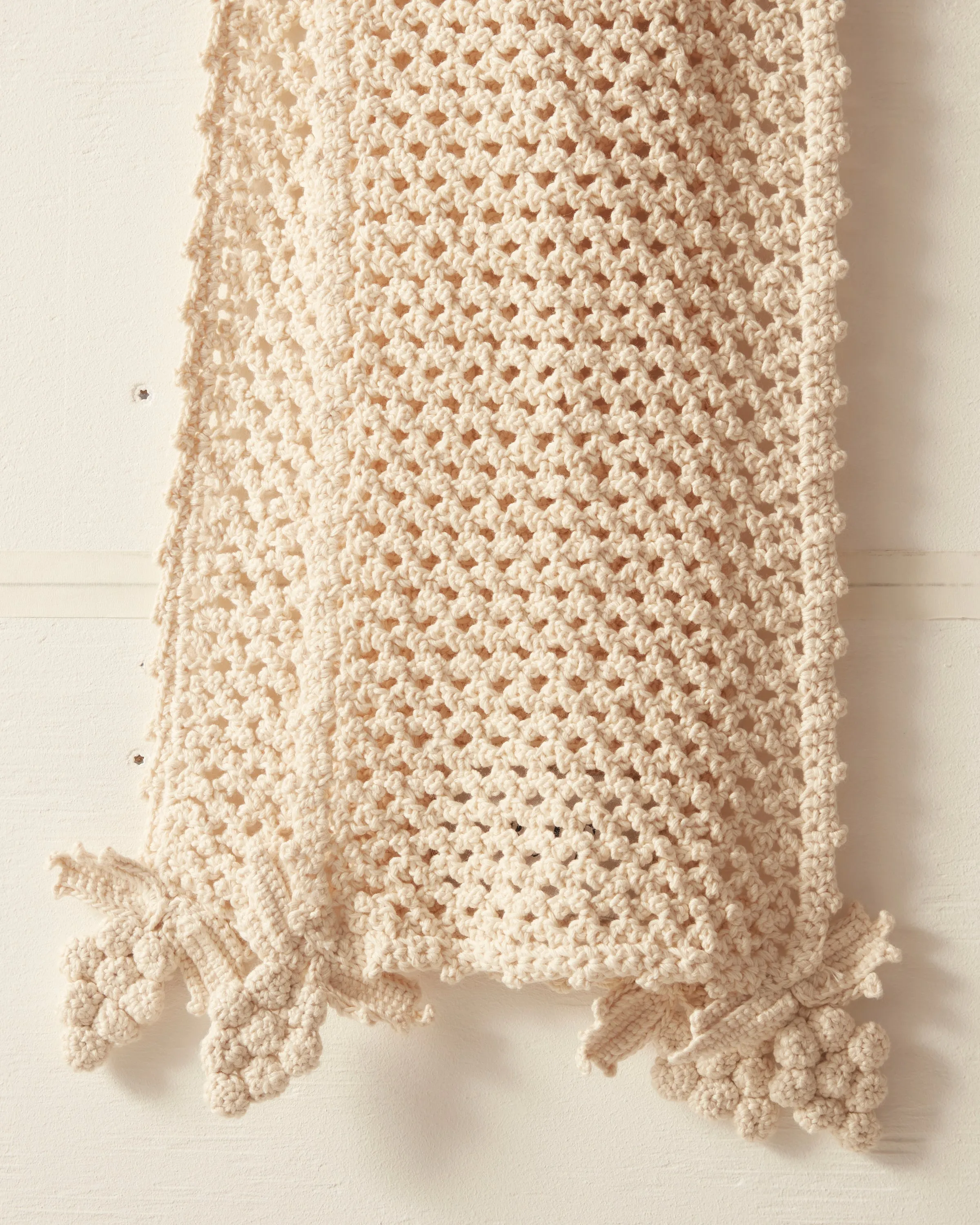 Crochet Grape Scarf - Cream sold by BODE product image thumbnail 2