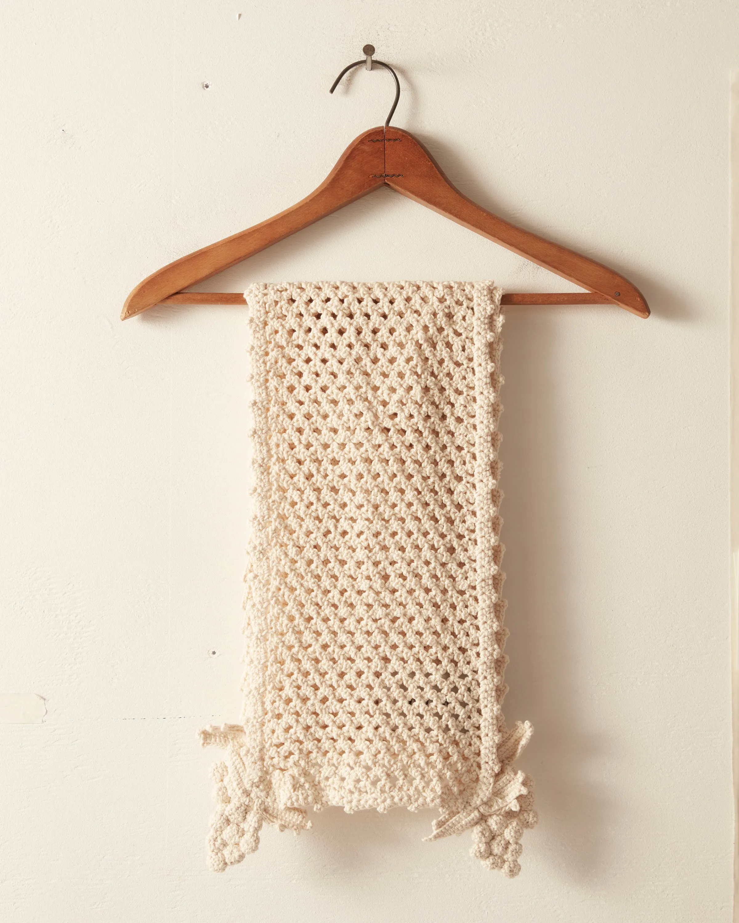 Crochet Grape Scarf - Cream sold by BODE product image thumbnail 3