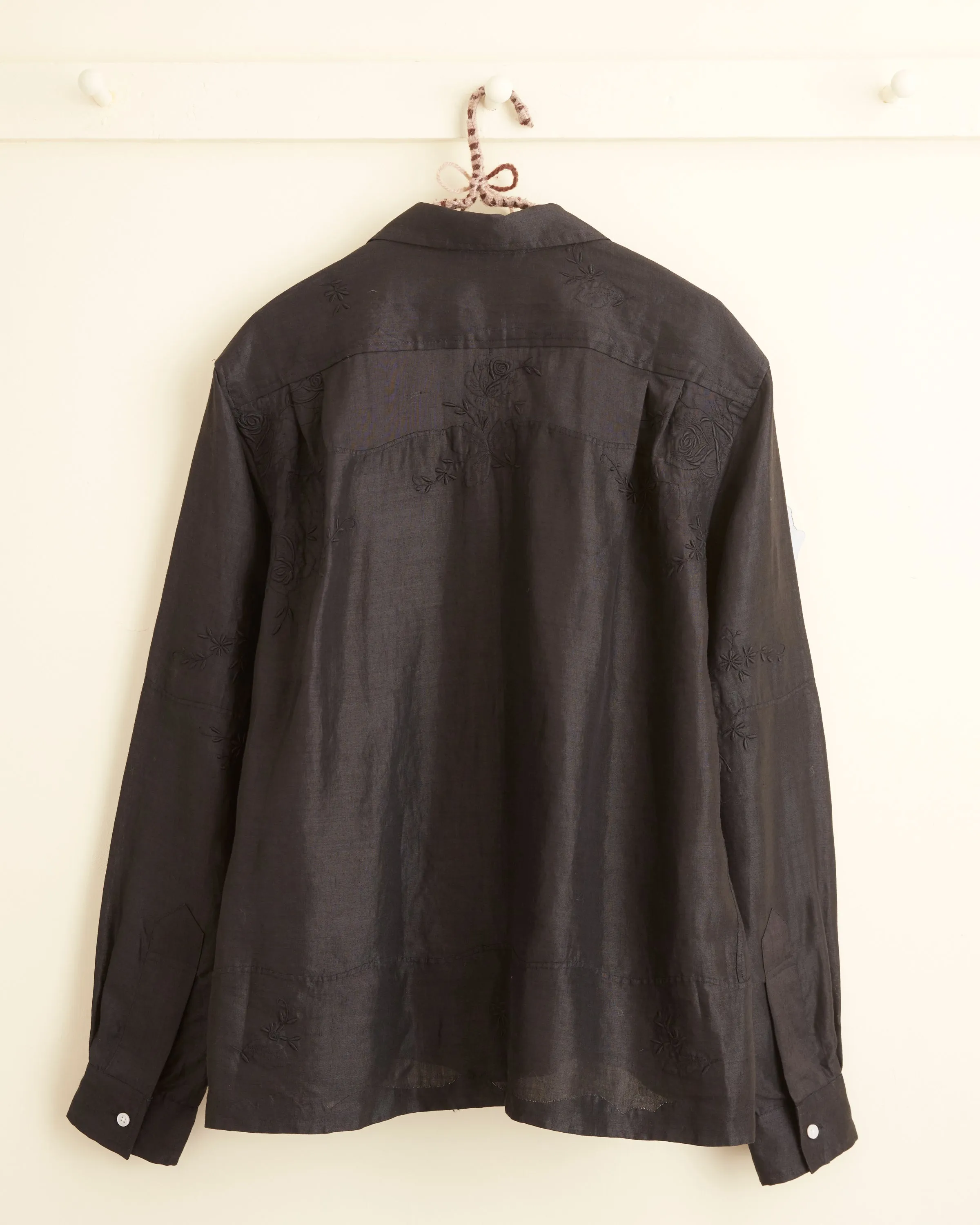 Blackened Rose Long Sleeve Shirt - L sold by BODE product image thumbnail 3