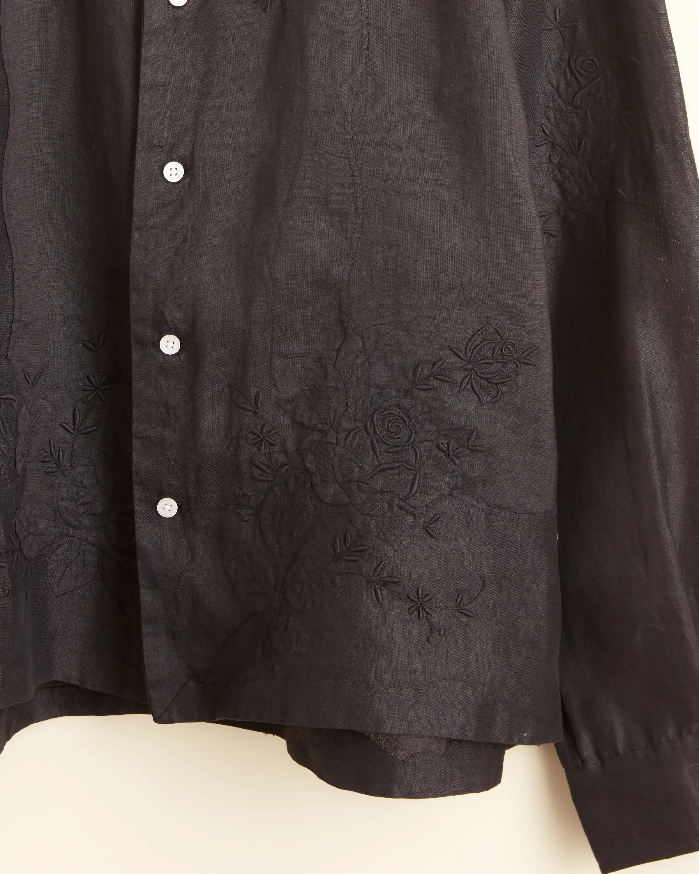 Blackened Rose Long Sleeve Shirt - L sold by BODE product image thumbnail 2