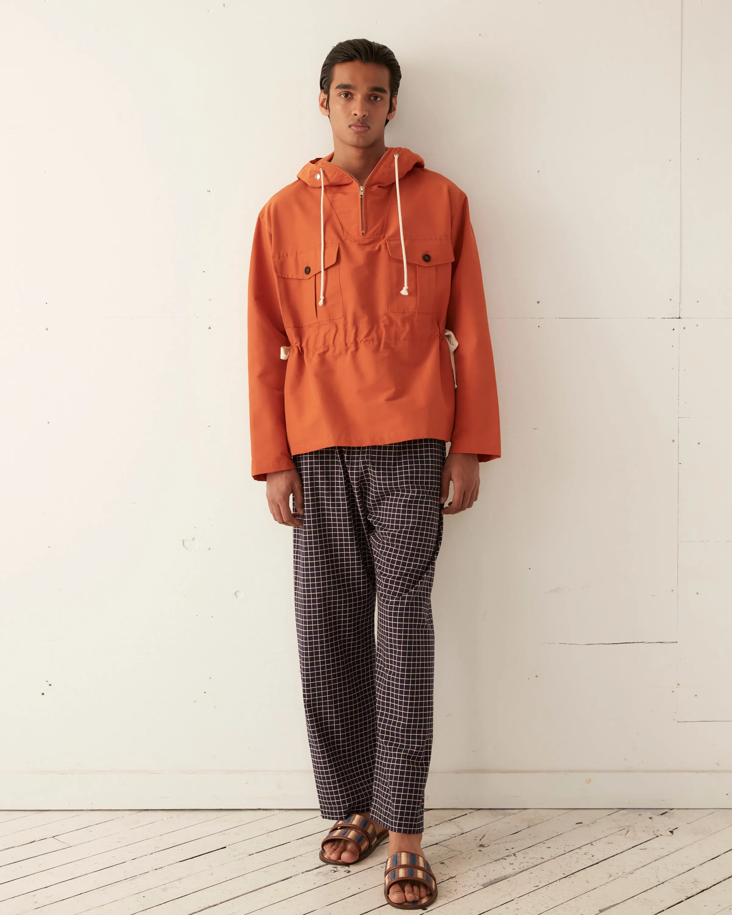 Nylon Tie Anorak - Spice sold by BODE