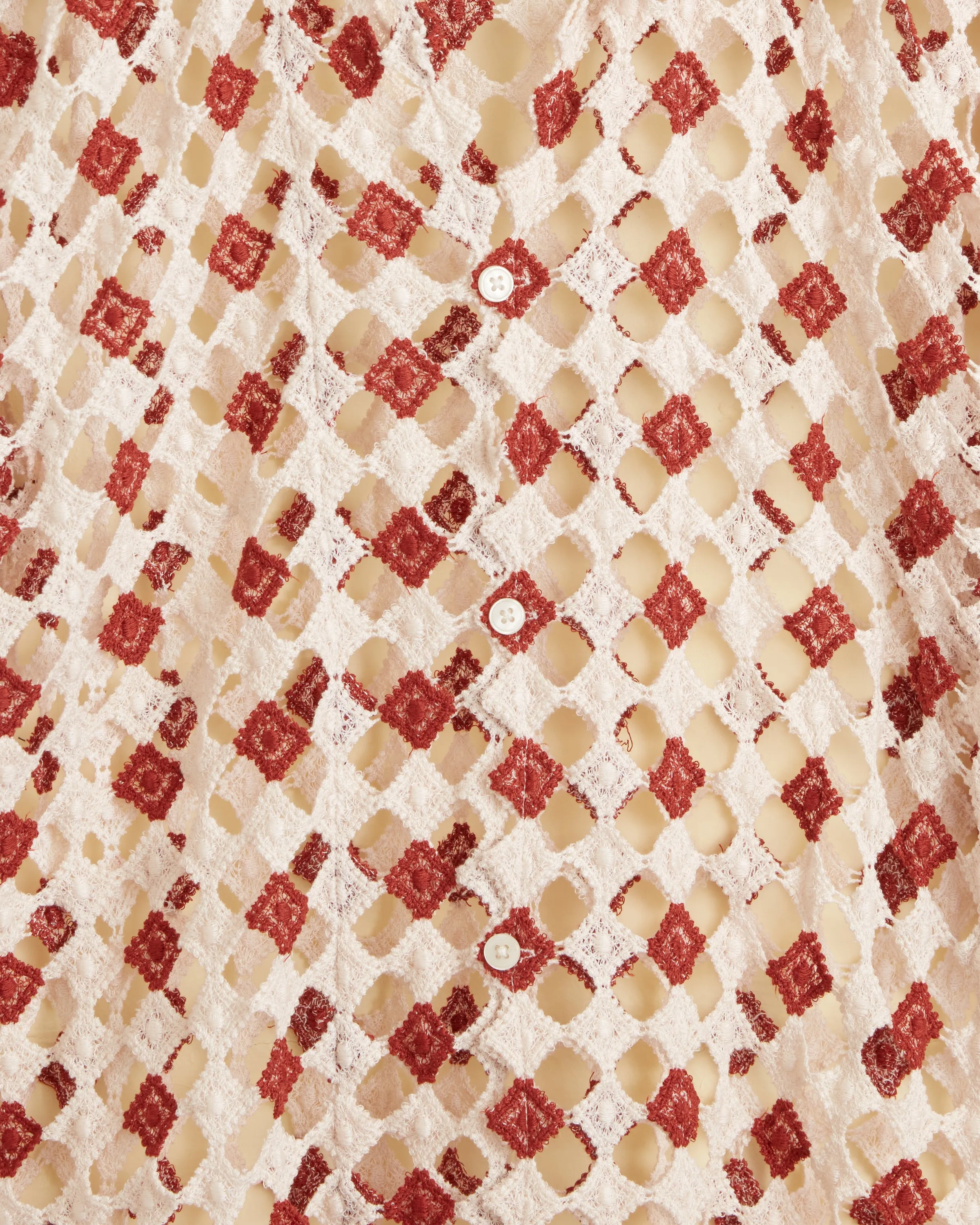 Diamond Lace Short Sleeve Shirt sold by BODE product image thumbnail 2