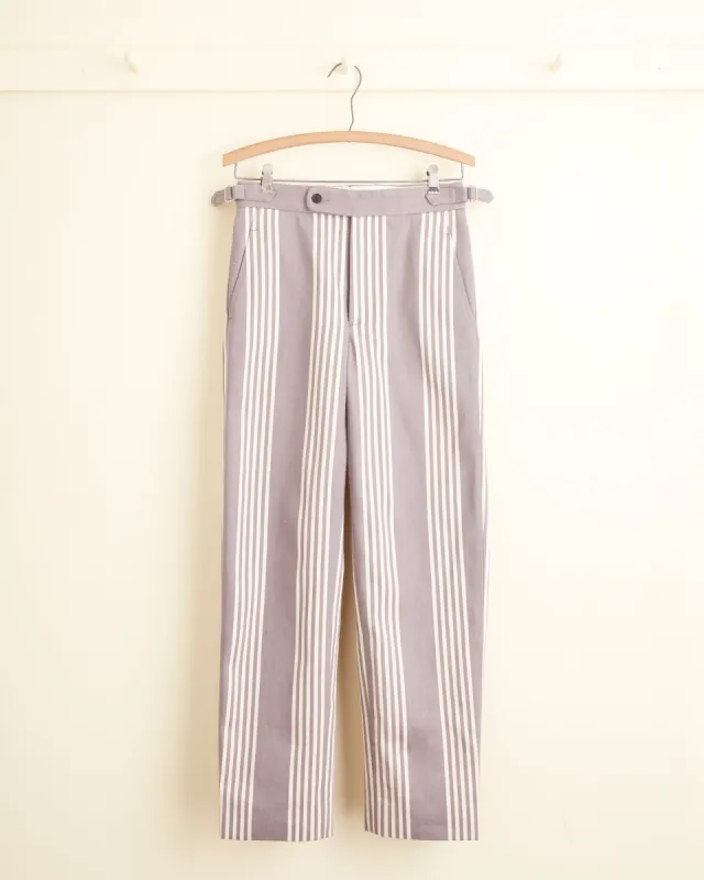 Boysenberry Stripe Trousers sold by BODE
