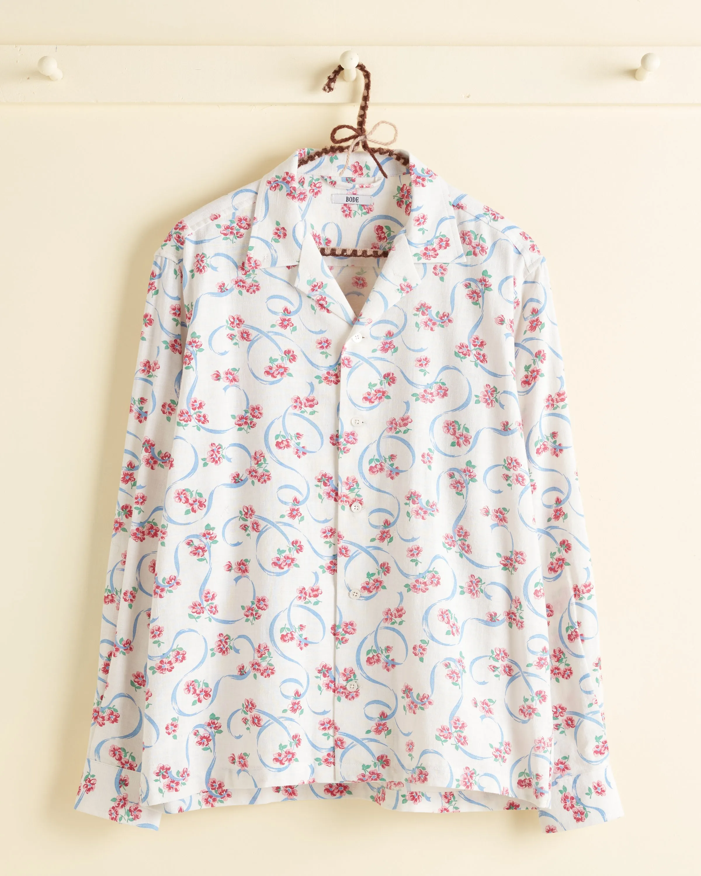 Geranium Streamer Long Sleeve Shirt - S/M sold by BODE