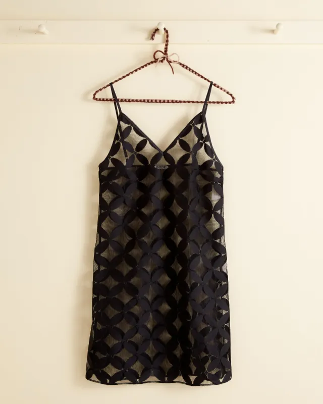 Charcoal Poppy Seed Dress sold by BODE