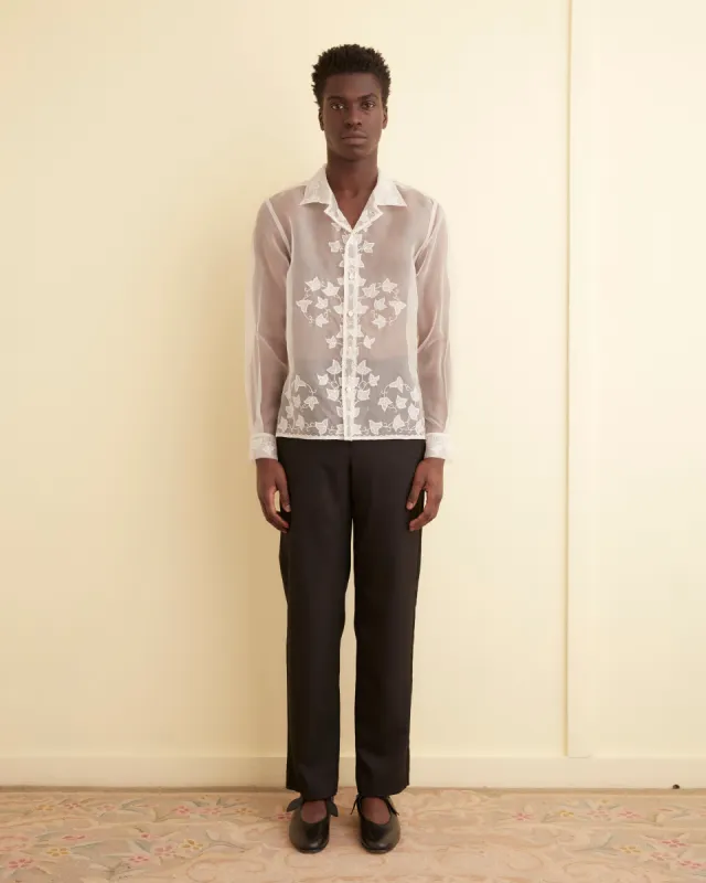 Ivy Appliqué Long Sleeve Shirt made by BODE