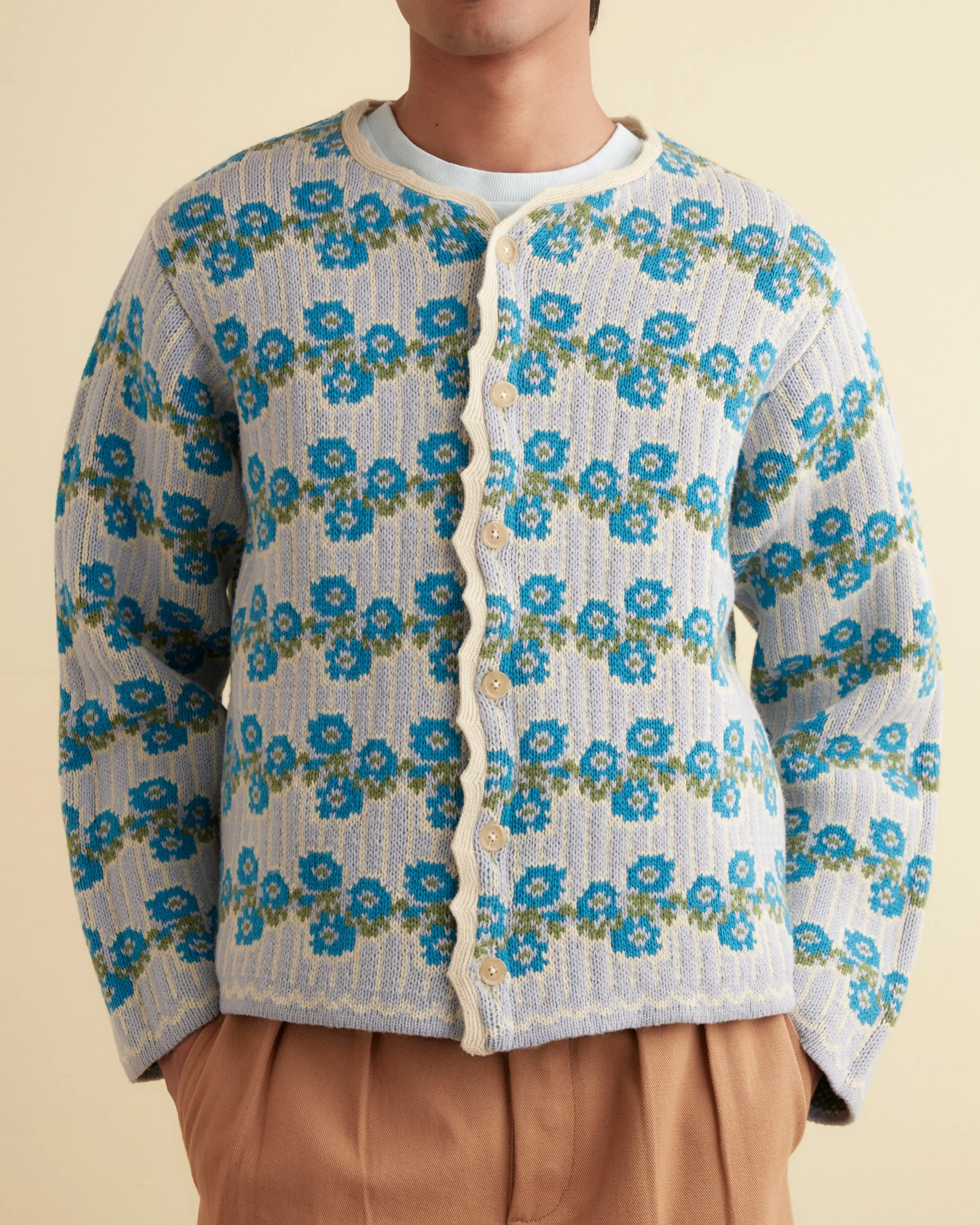 Garden Cardigan - Blue Multi sold by BODE product image thumbnail 2