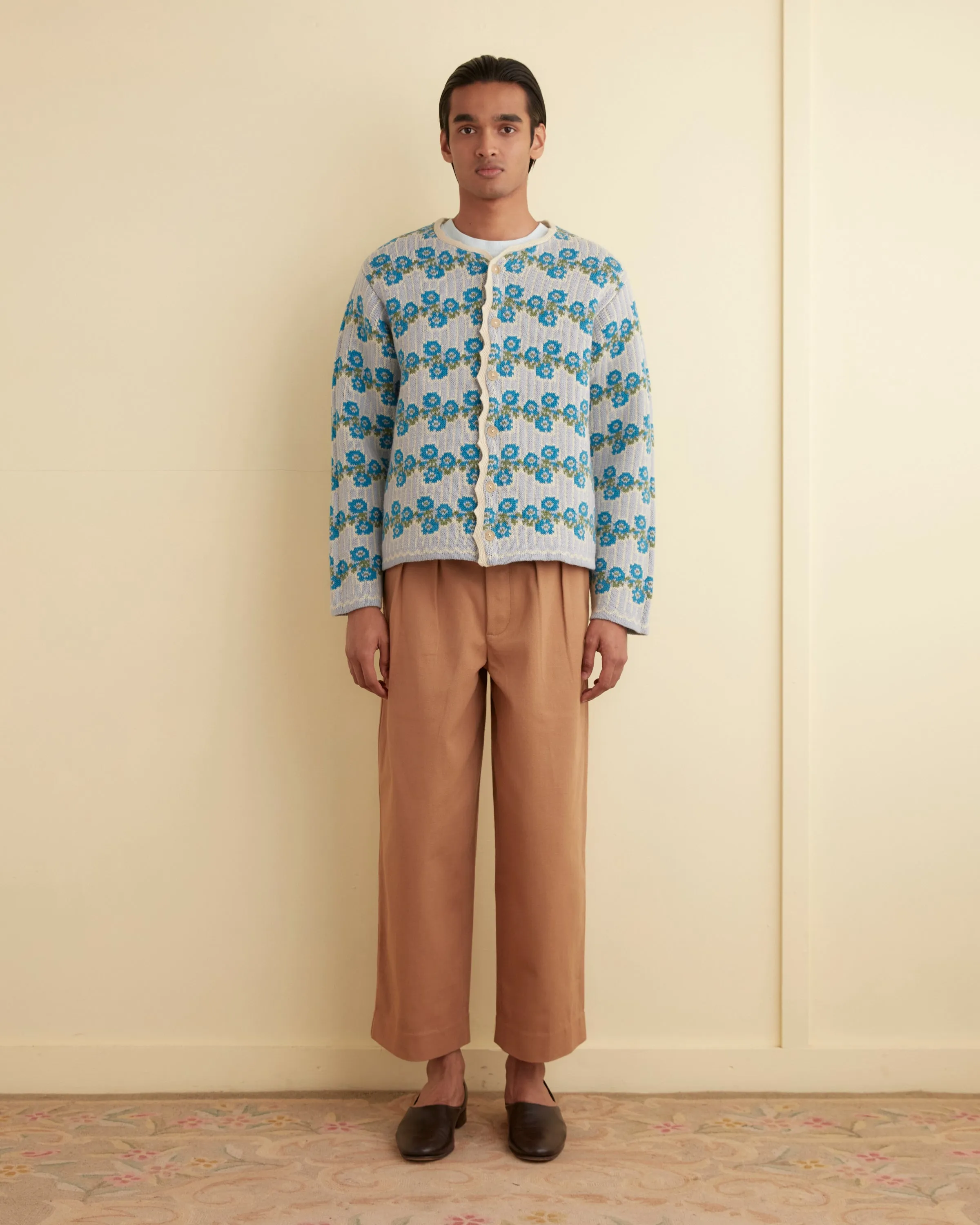 Garden Cardigan - Blue Multi sold by BODE