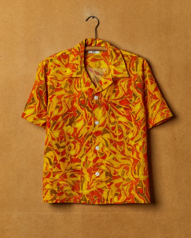 Abstract Foliage Short Sleeve Shirt sold by BODE