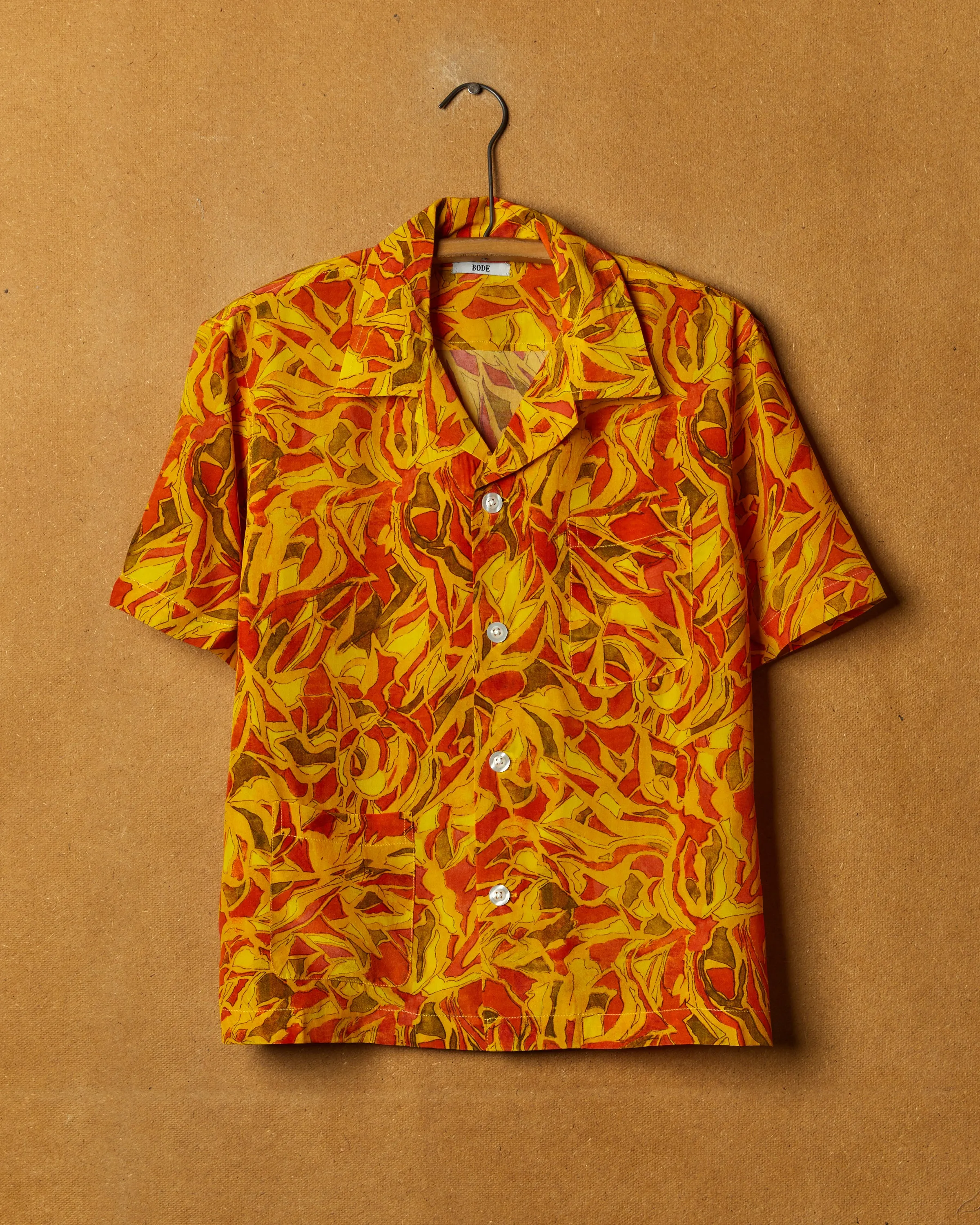 Abstract Foliage Short Sleeve Shirt sold by BODE