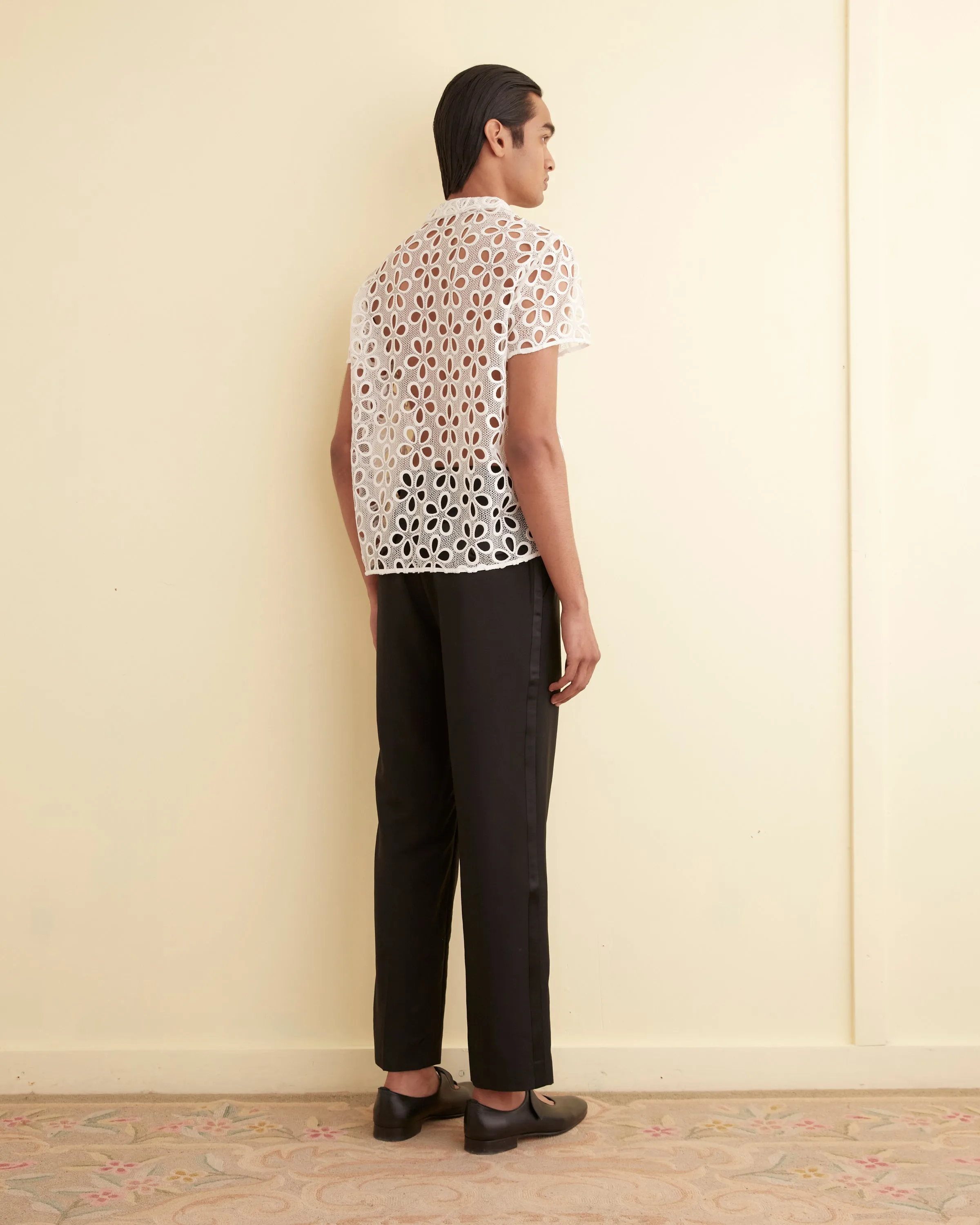Primrose Lace Short Sleeve Shirt sold by BODE product image thumbnail 3