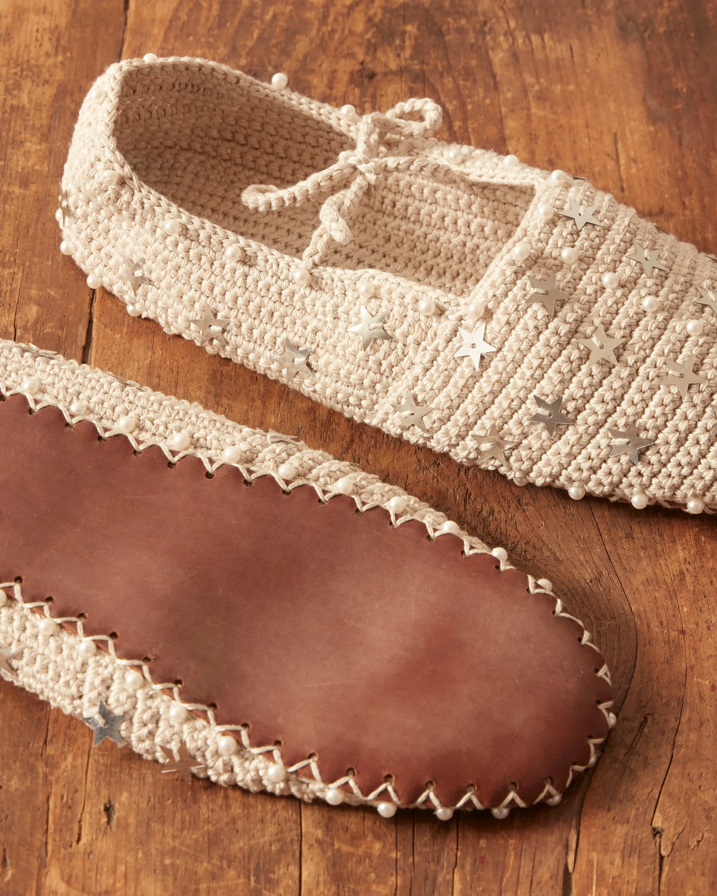 Silver Star Slippers sold by BODE product image thumbnail 3