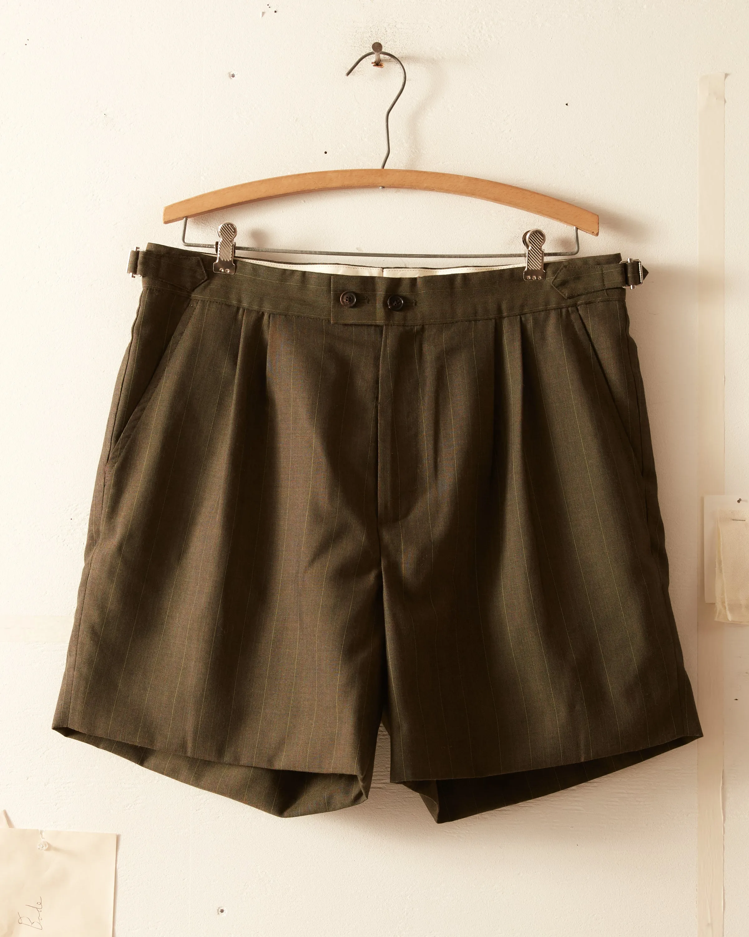 Meyer Stripe Wool Shorts - 34 sold by BODE