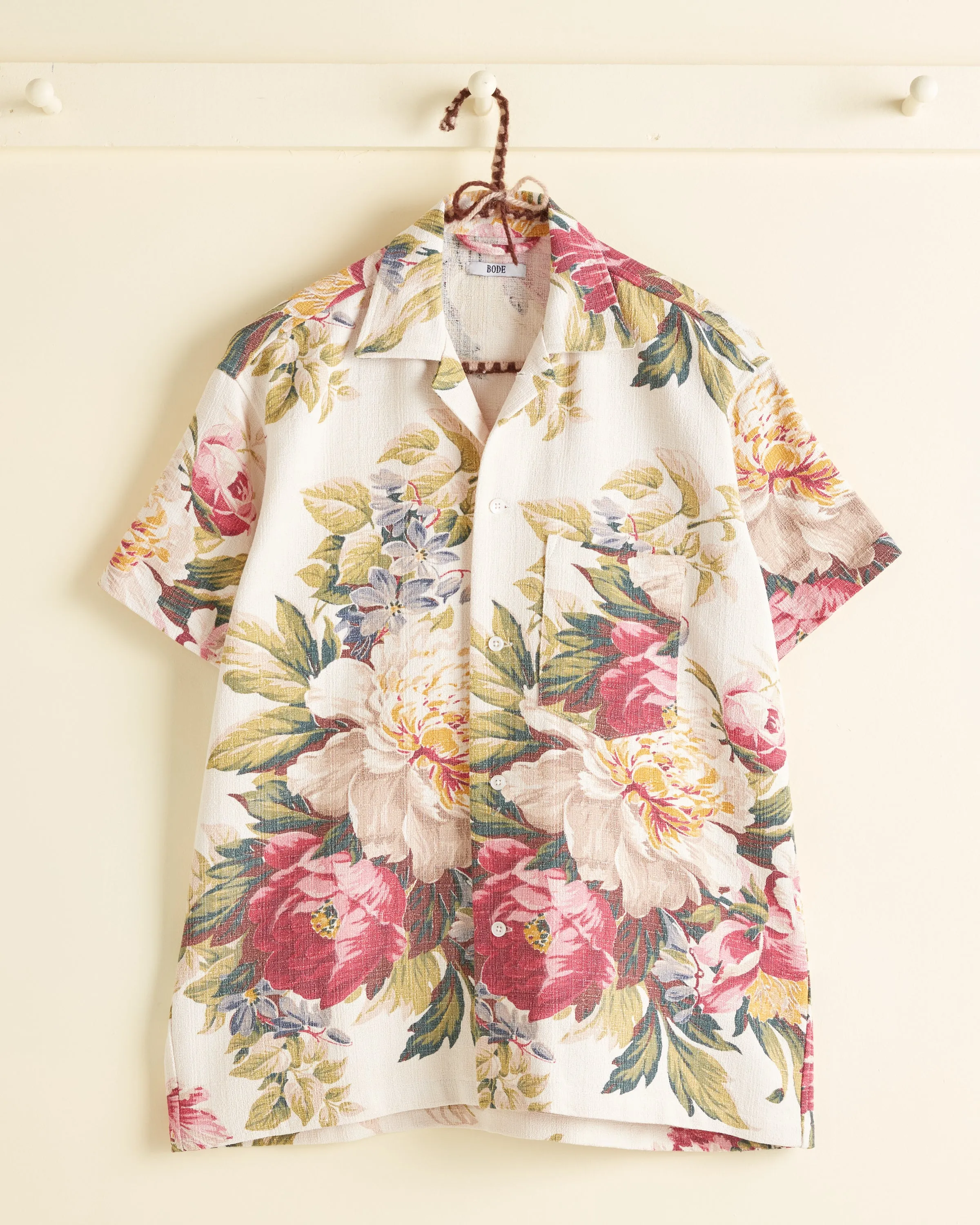 Carnation Rose Short Sleeve Shirt - XS/S sold by BODE
