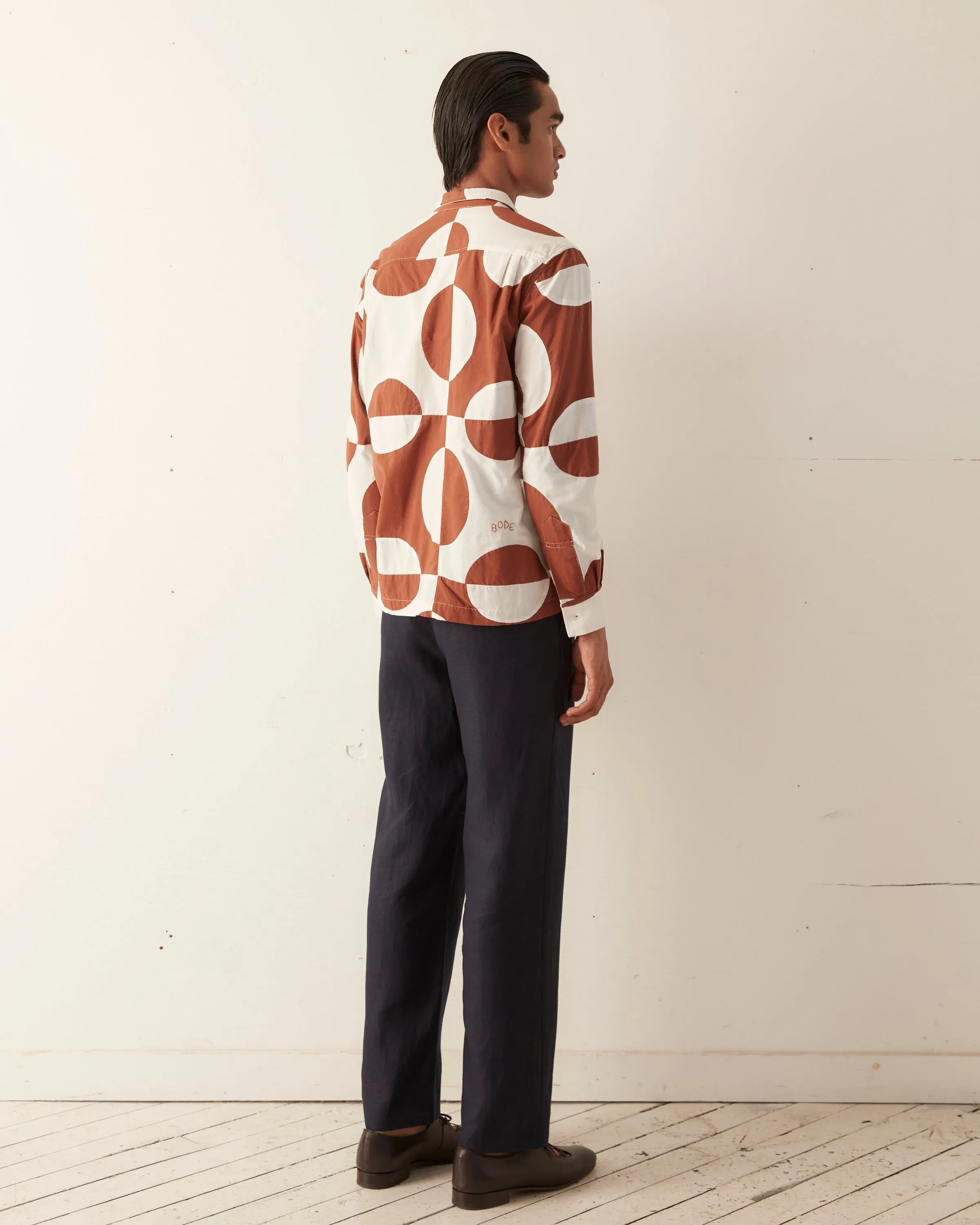 Duo Oval Patchwork Long Sleeve Shirt sold by BODE product image thumbnail 5
