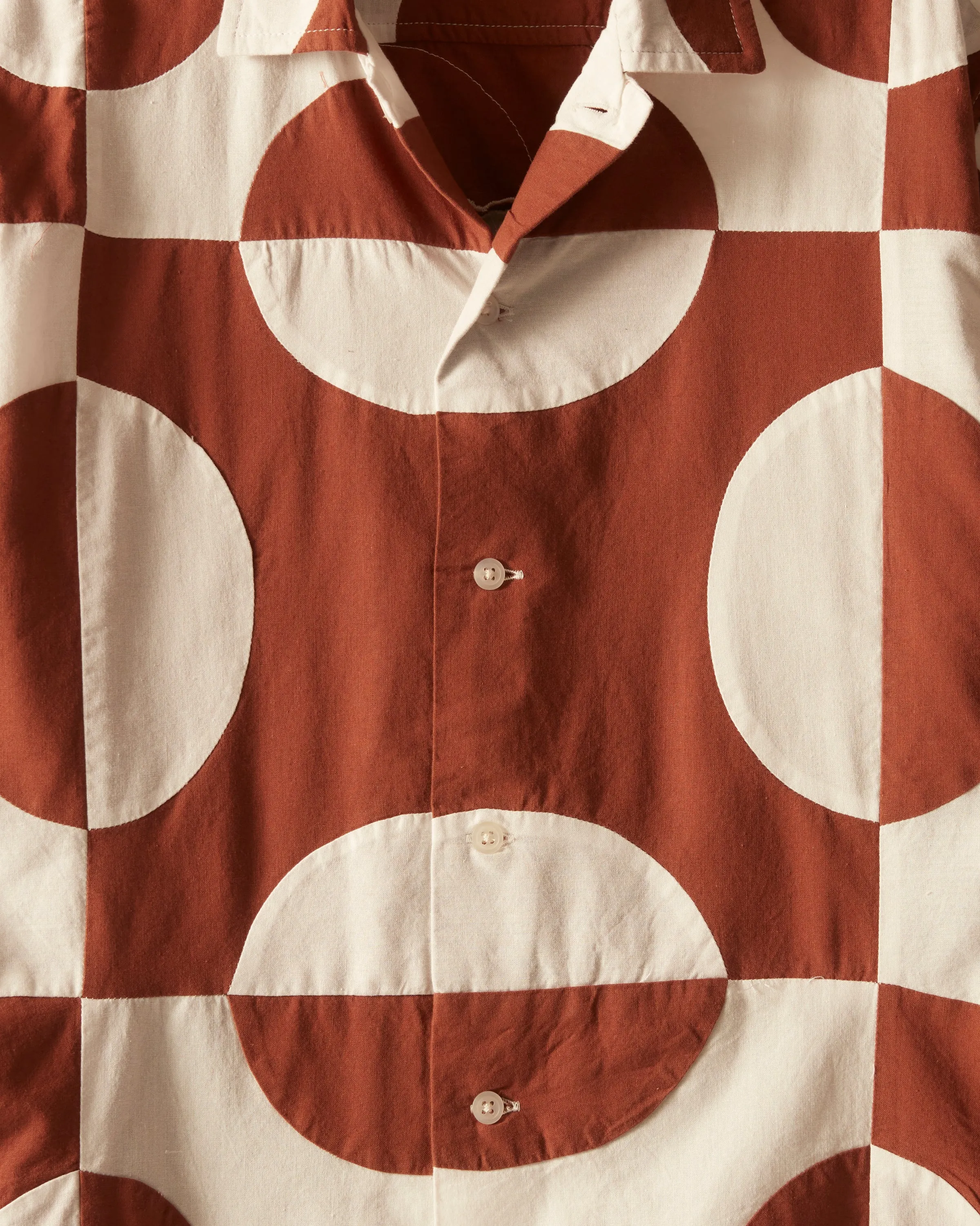 Duo Oval Patchwork Long Sleeve Shirt sold by BODE product image thumbnail 3