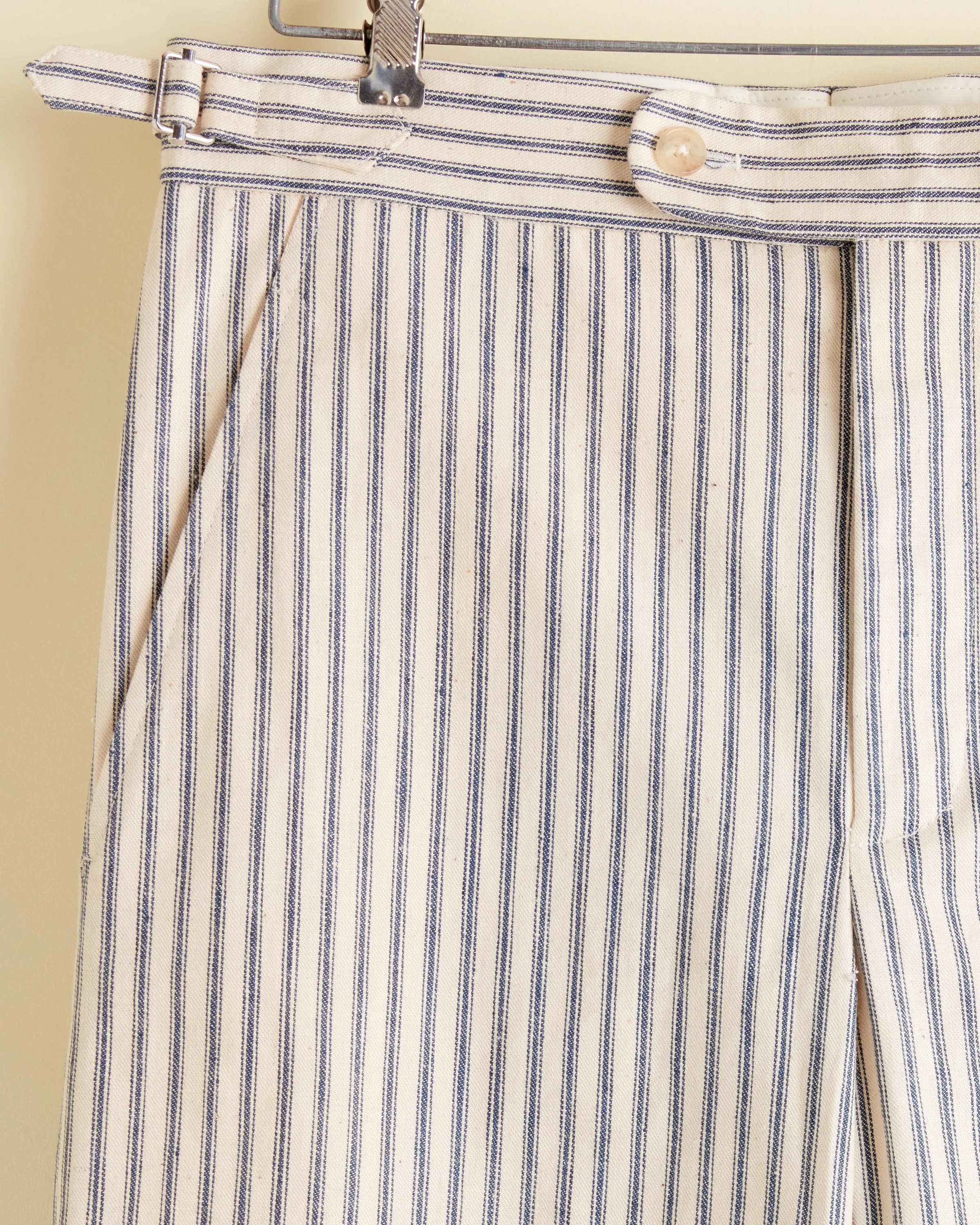 Ticking Cream Trousers sold by BODE product image thumbnail 3