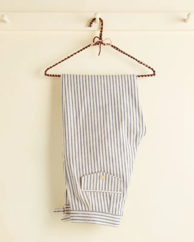 Ticking Cream Trousers sold by BODE