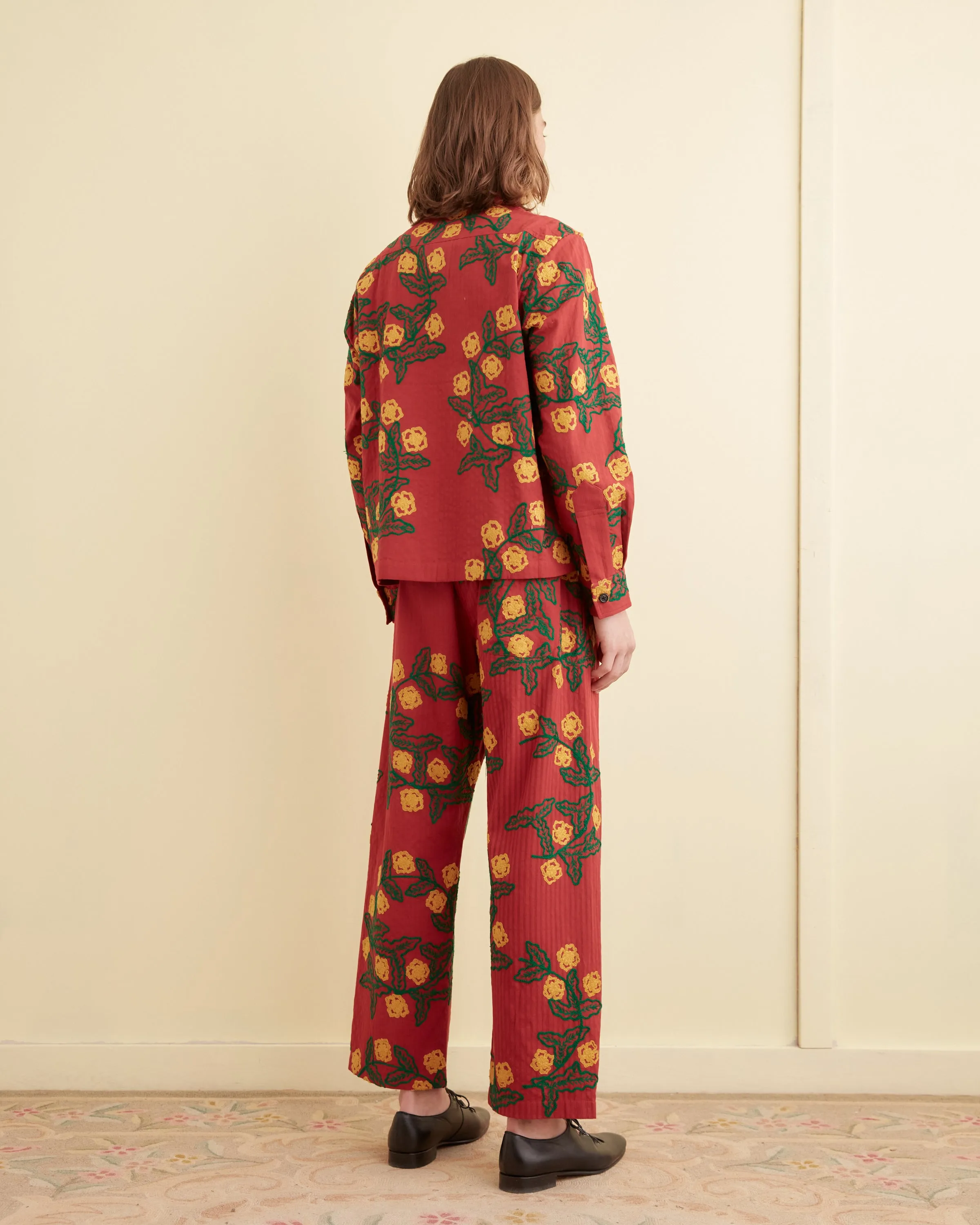 Marigold Wreath Long Sleeve Shirt sold by BODE product image thumbnail 3