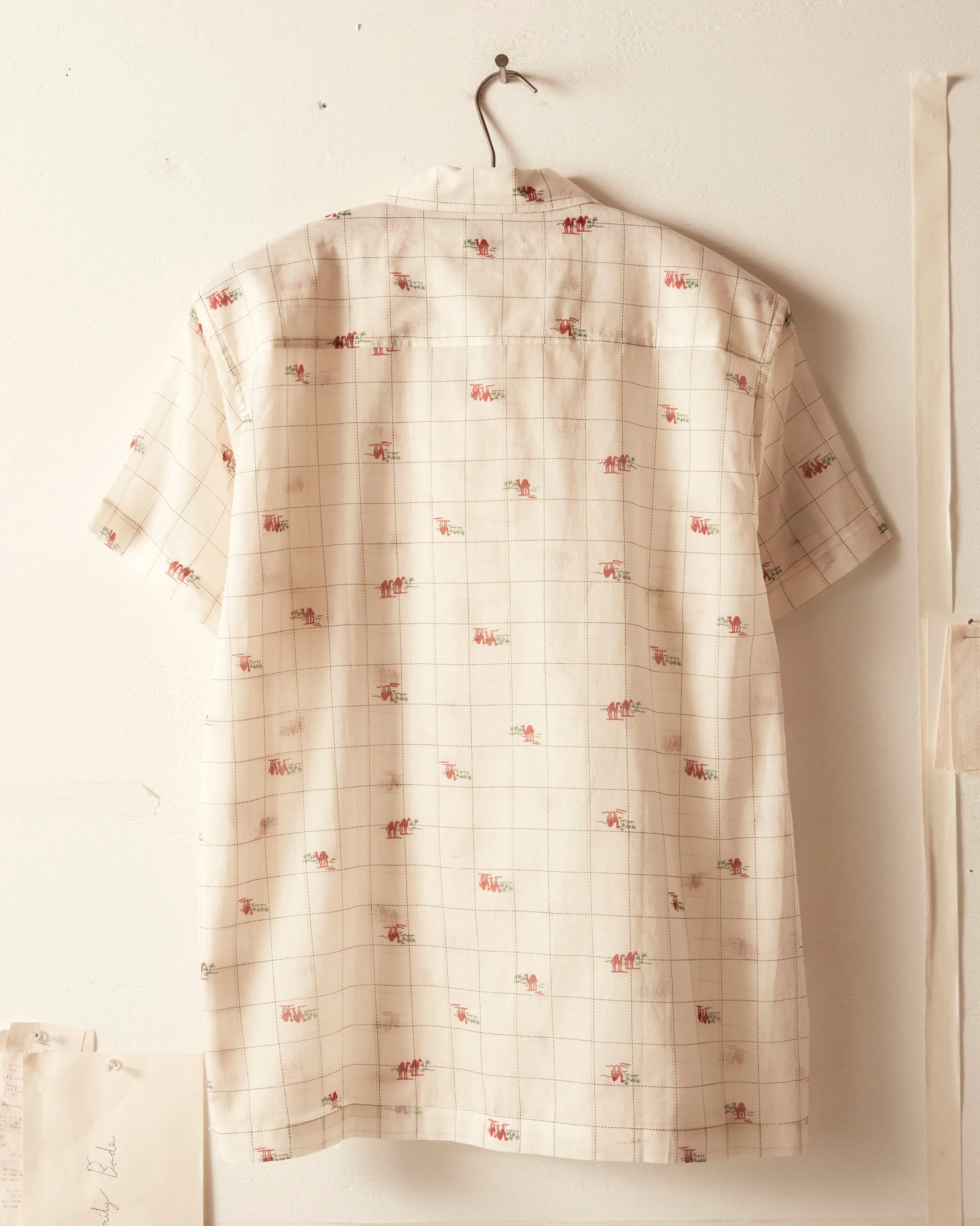 Sheer Camel Short Sleeve Shirt sold by BODE product image thumbnail 5