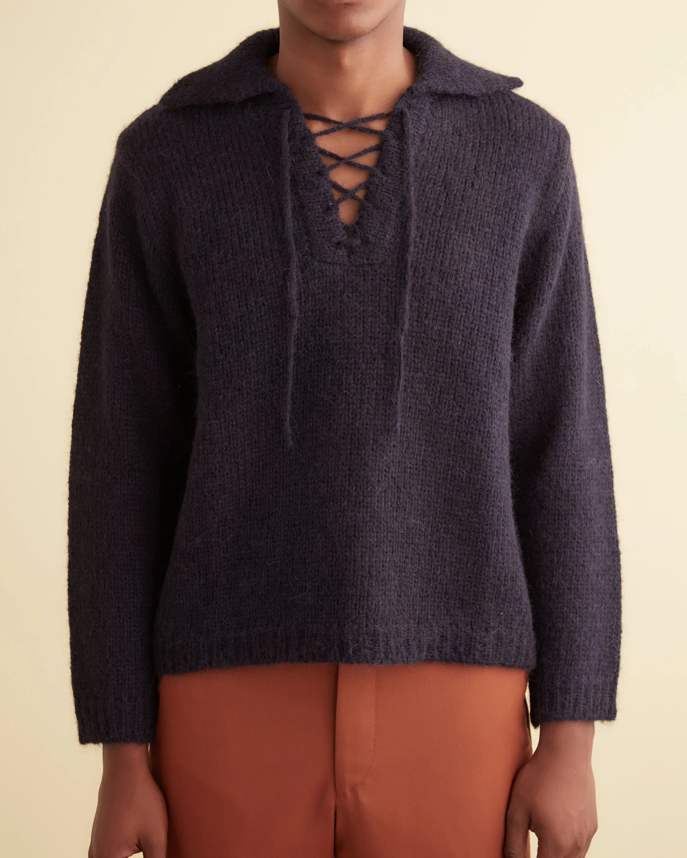 Alpine Pullover - Navy sold by BODE product image thumbnail 2