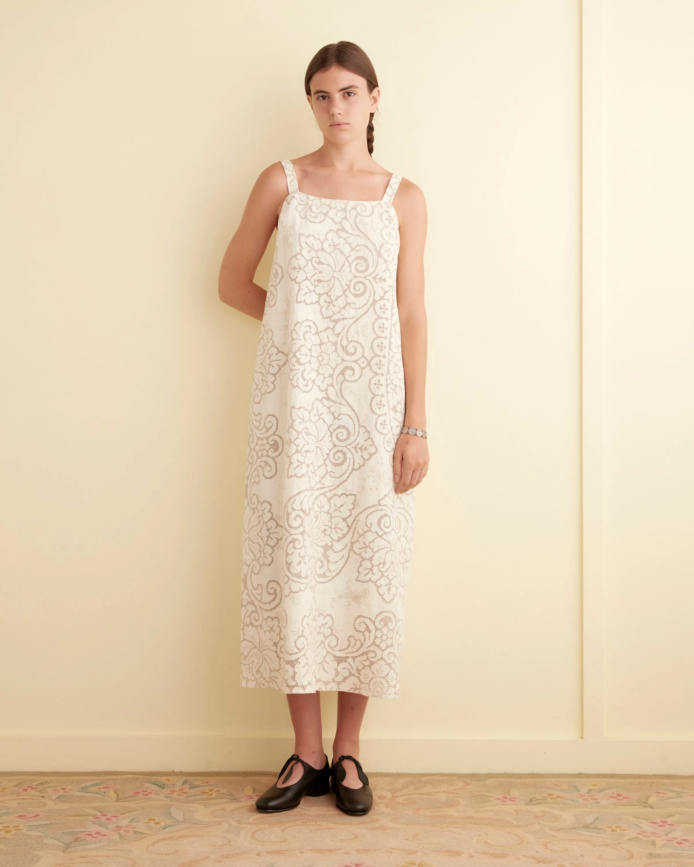 Lace Fence Dress sold by BODE