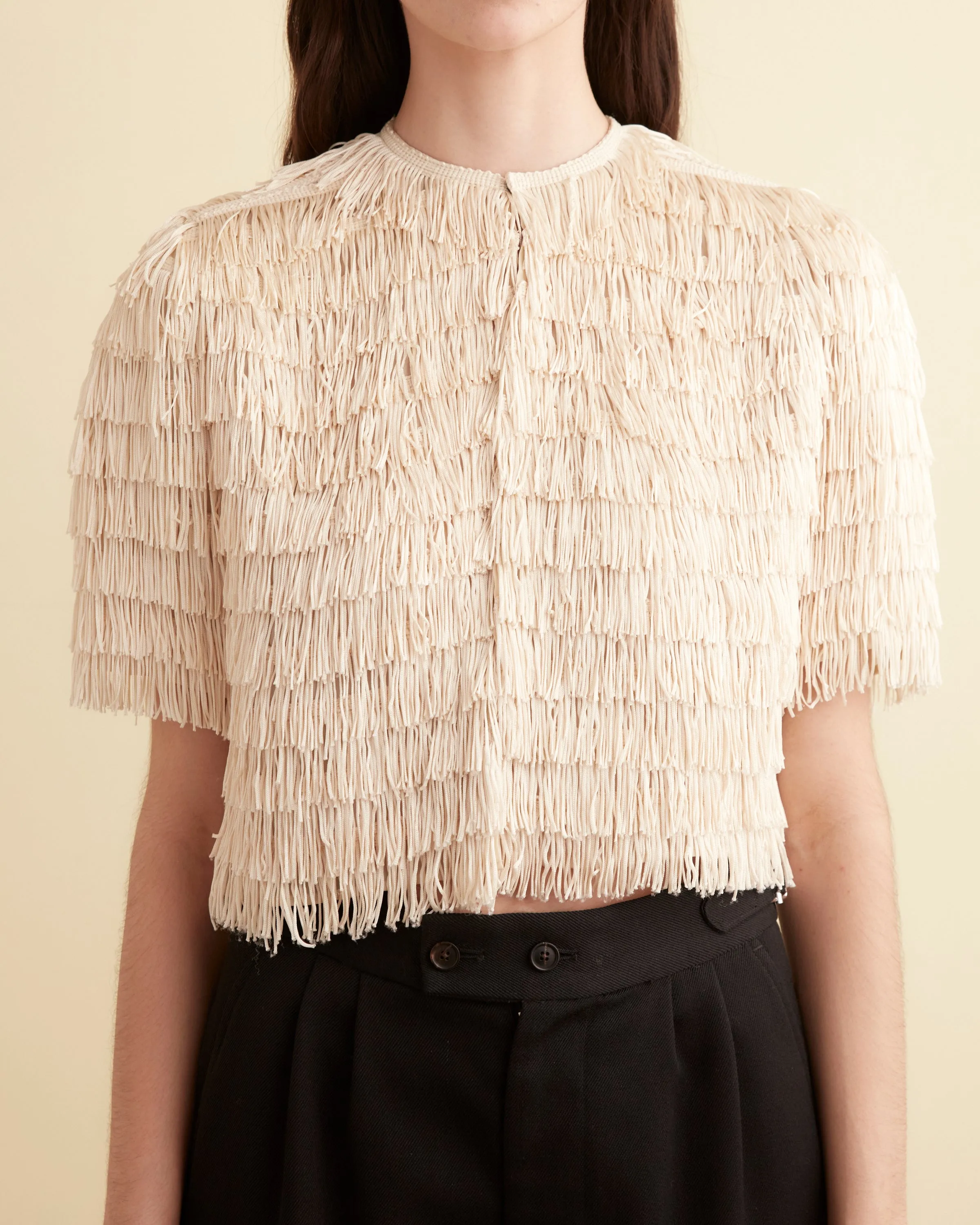 Bombard Fringe Top - Cream sold by BODE product image thumbnail 2