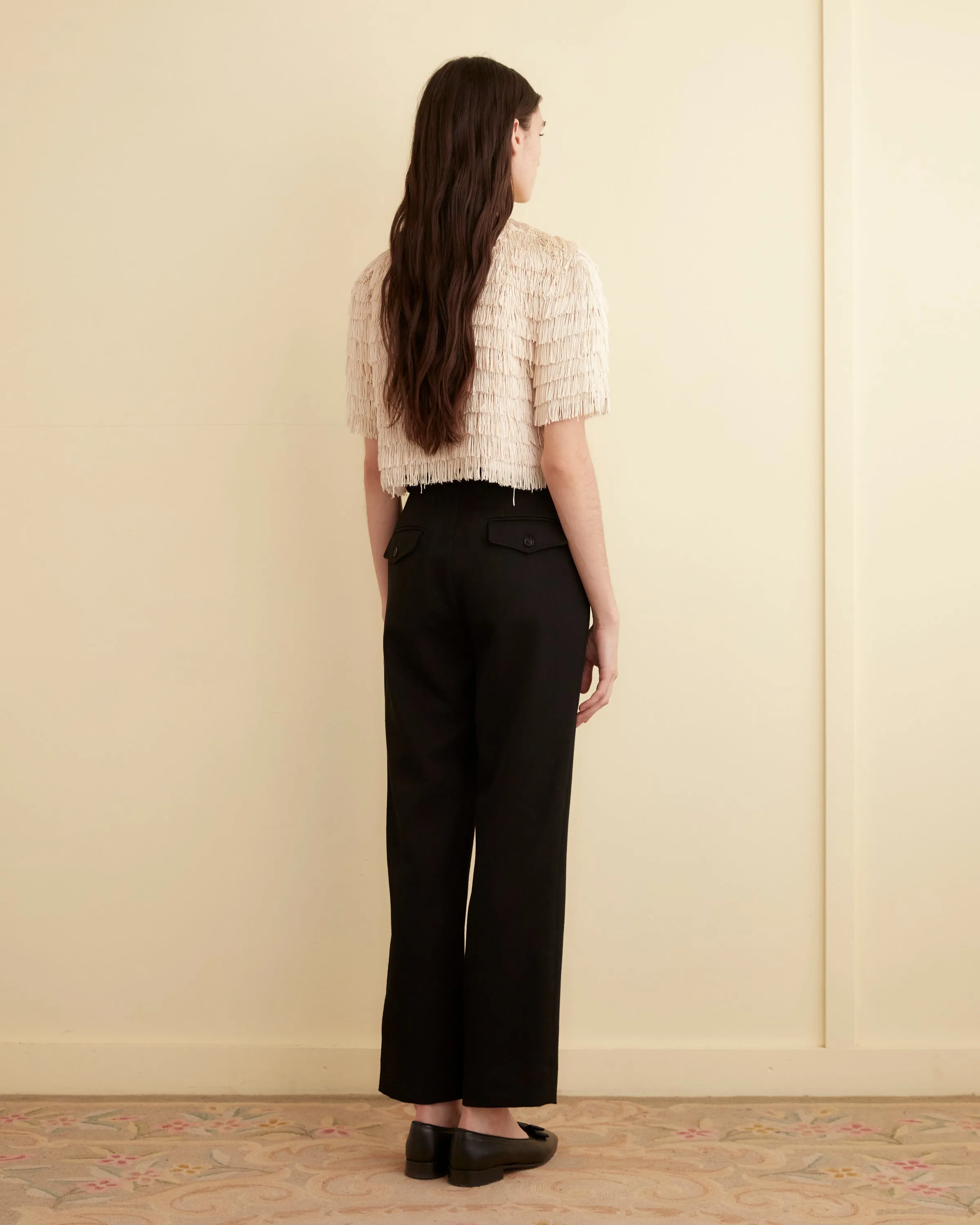 Bombard Fringe Top - Cream sold by BODE product image thumbnail 3