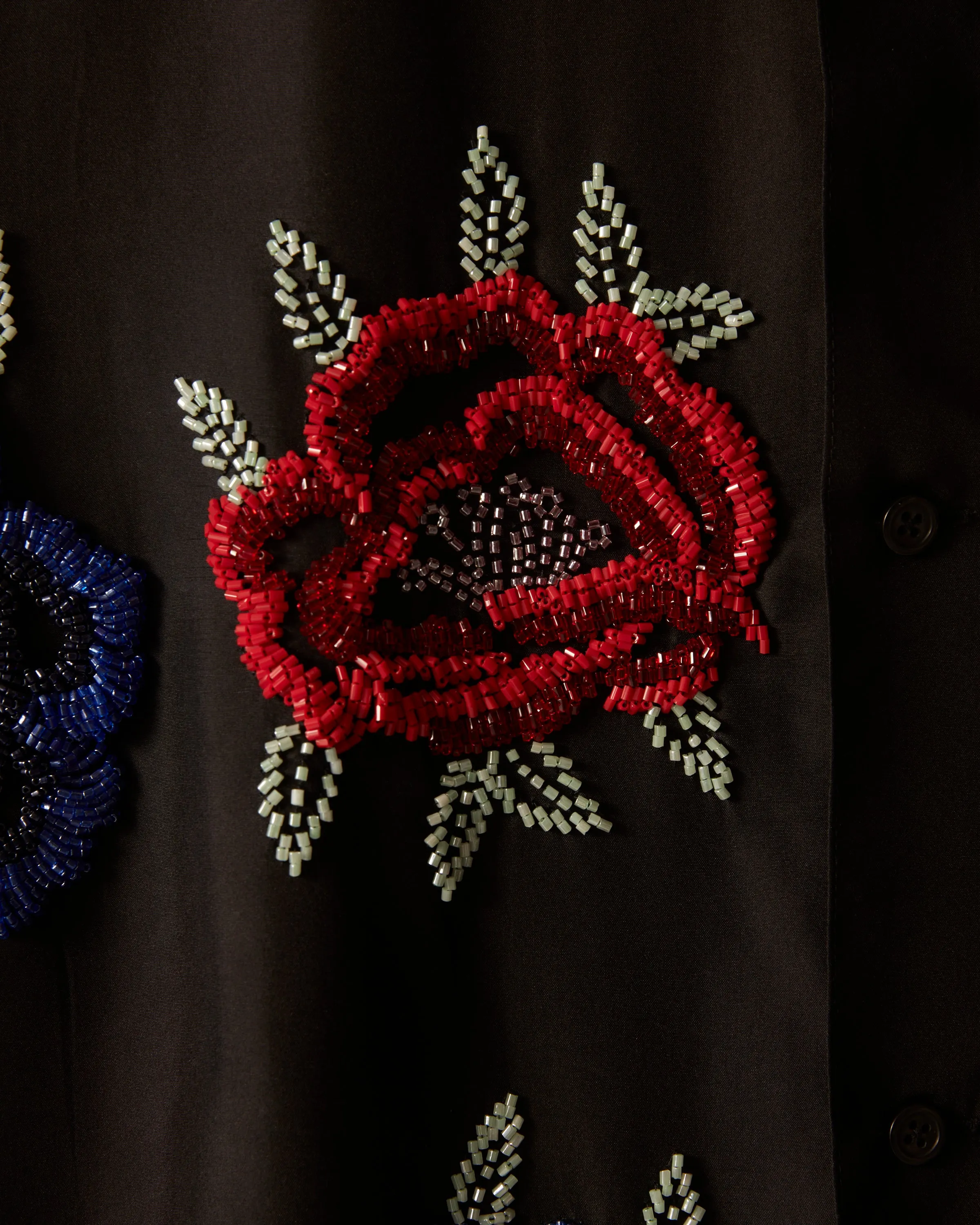 Beaded Poppy Long Sleeve Shirt sold by BODE product image thumbnail 3
