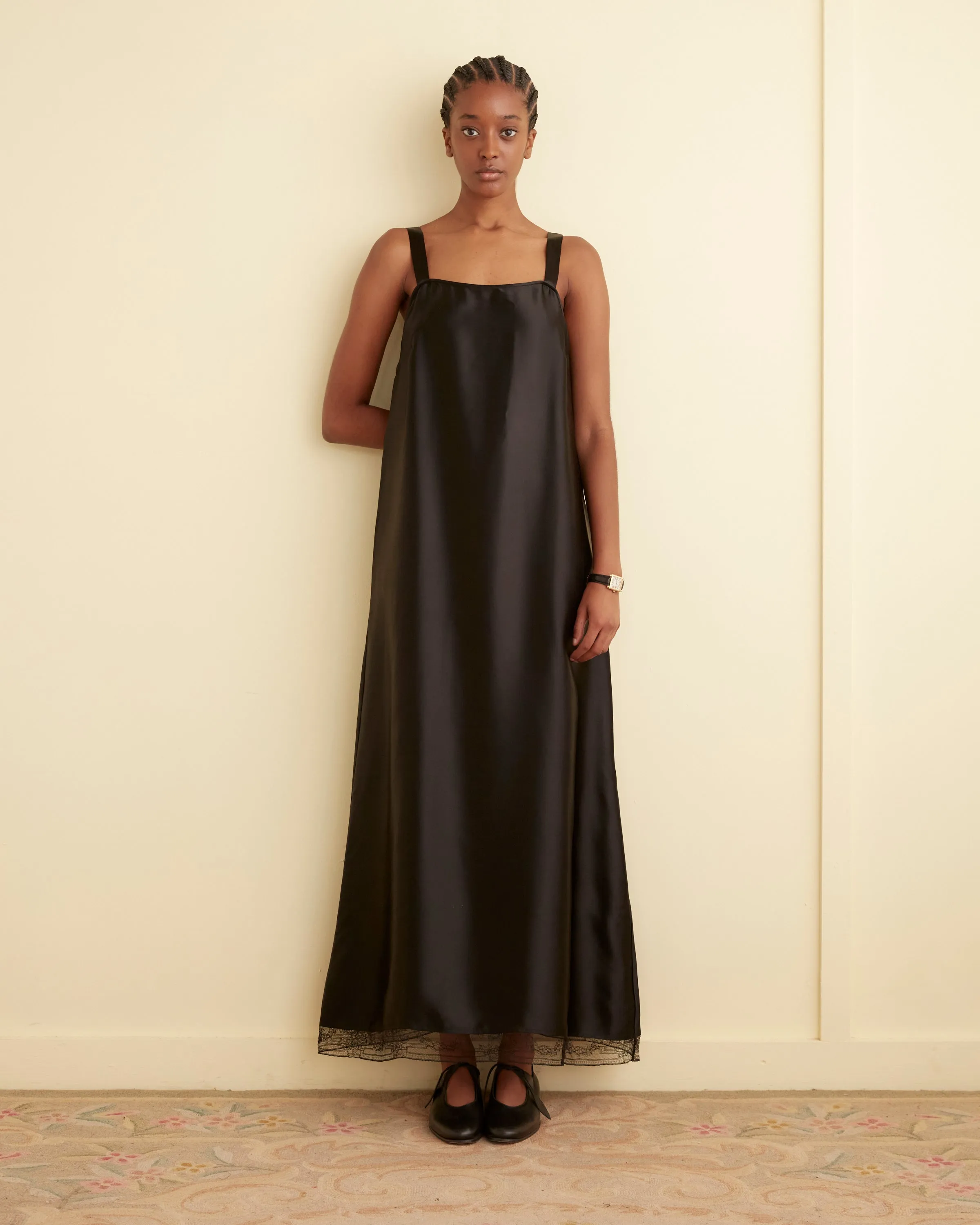 Lace Hem Column Gown sold by BODE