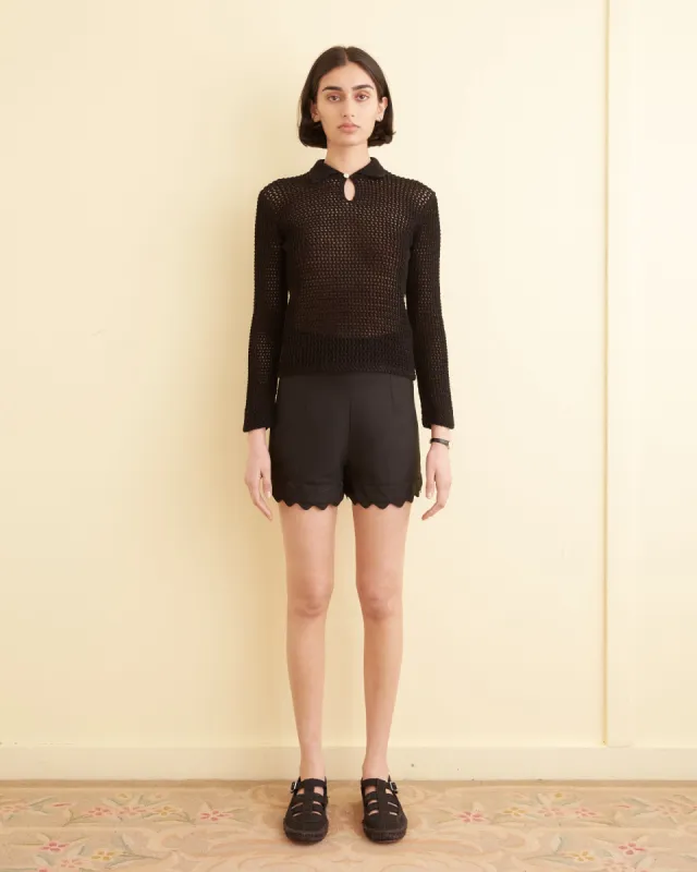 Willows Pullover - Black sold by BODE