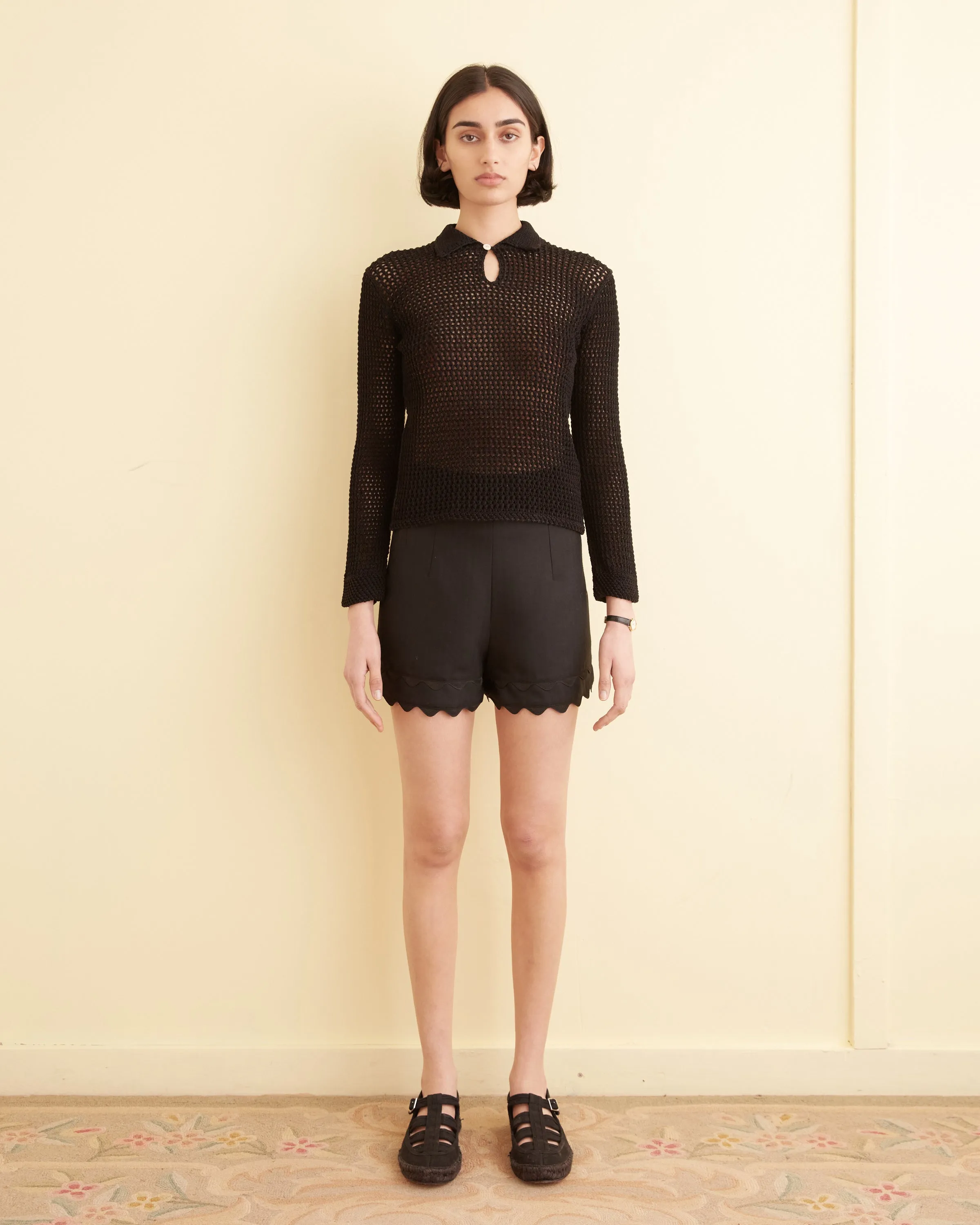 Willows Pullover - Black sold by BODE