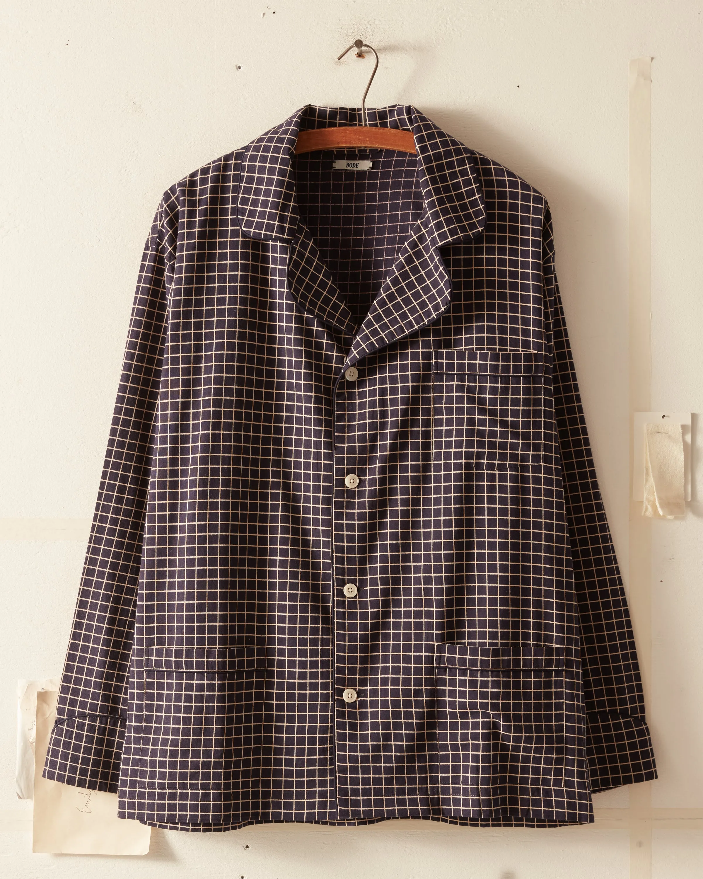 Midnight Grid Pajama Shirt sold by BODE product image thumbnail 2