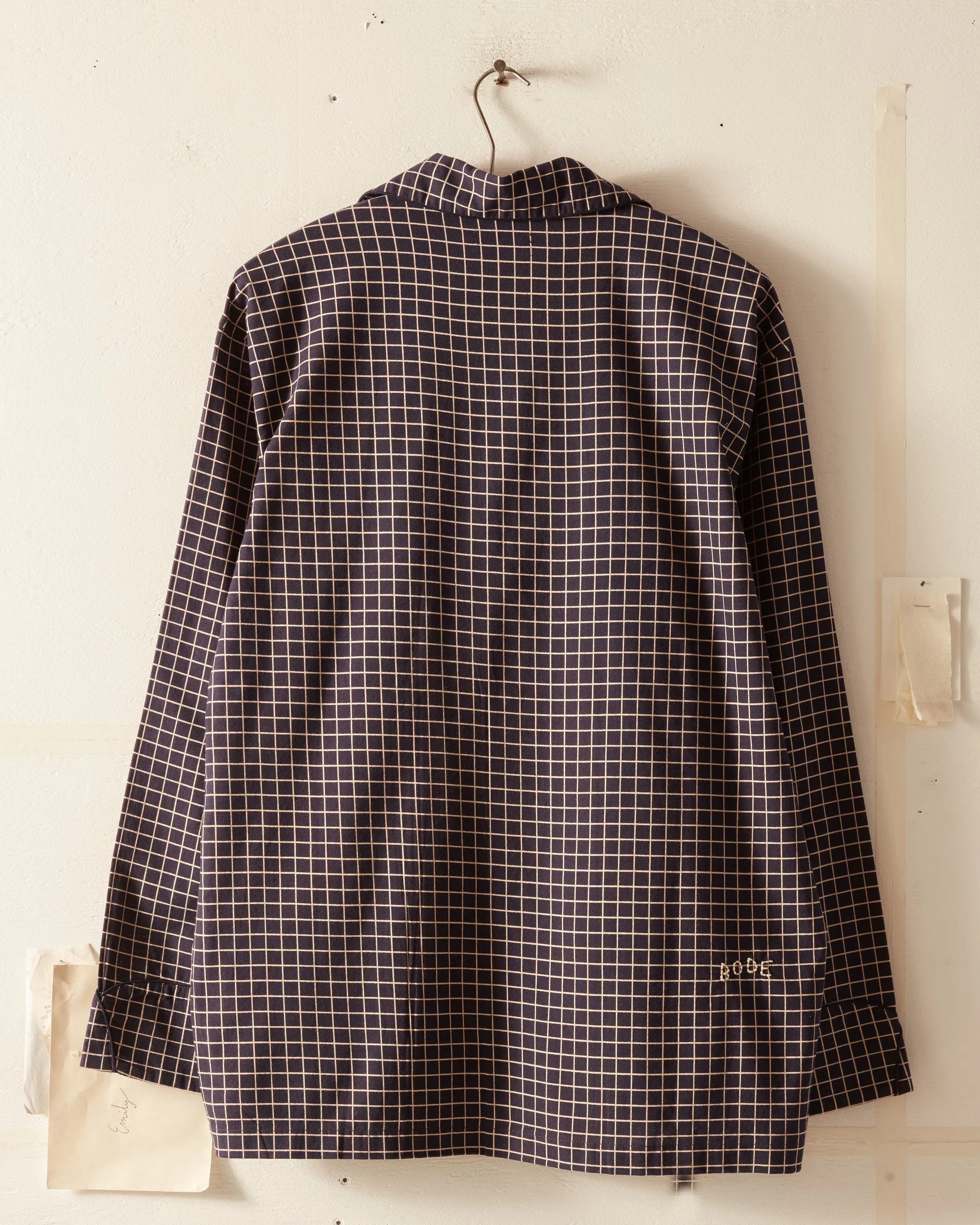Midnight Grid Pajama Shirt sold by BODE product image thumbnail 5