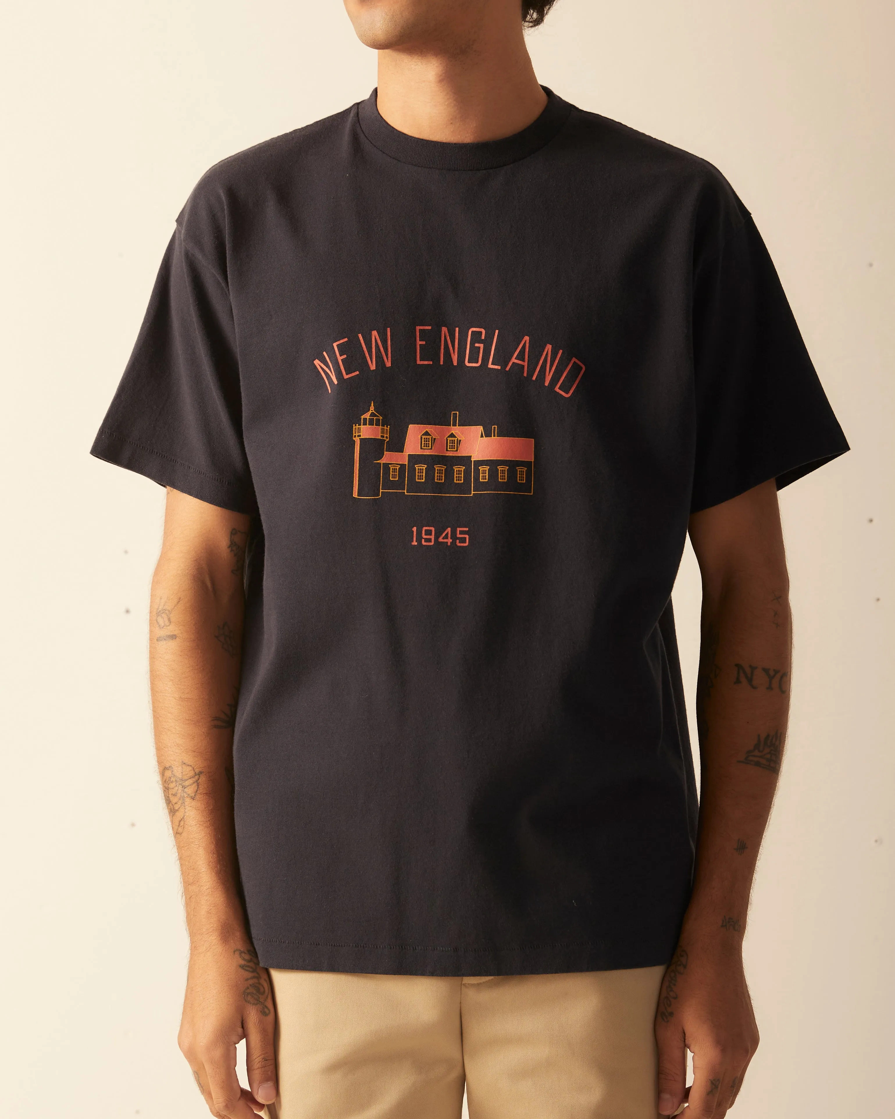 New England Tee - Midnight sold by BODE product image thumbnail 2