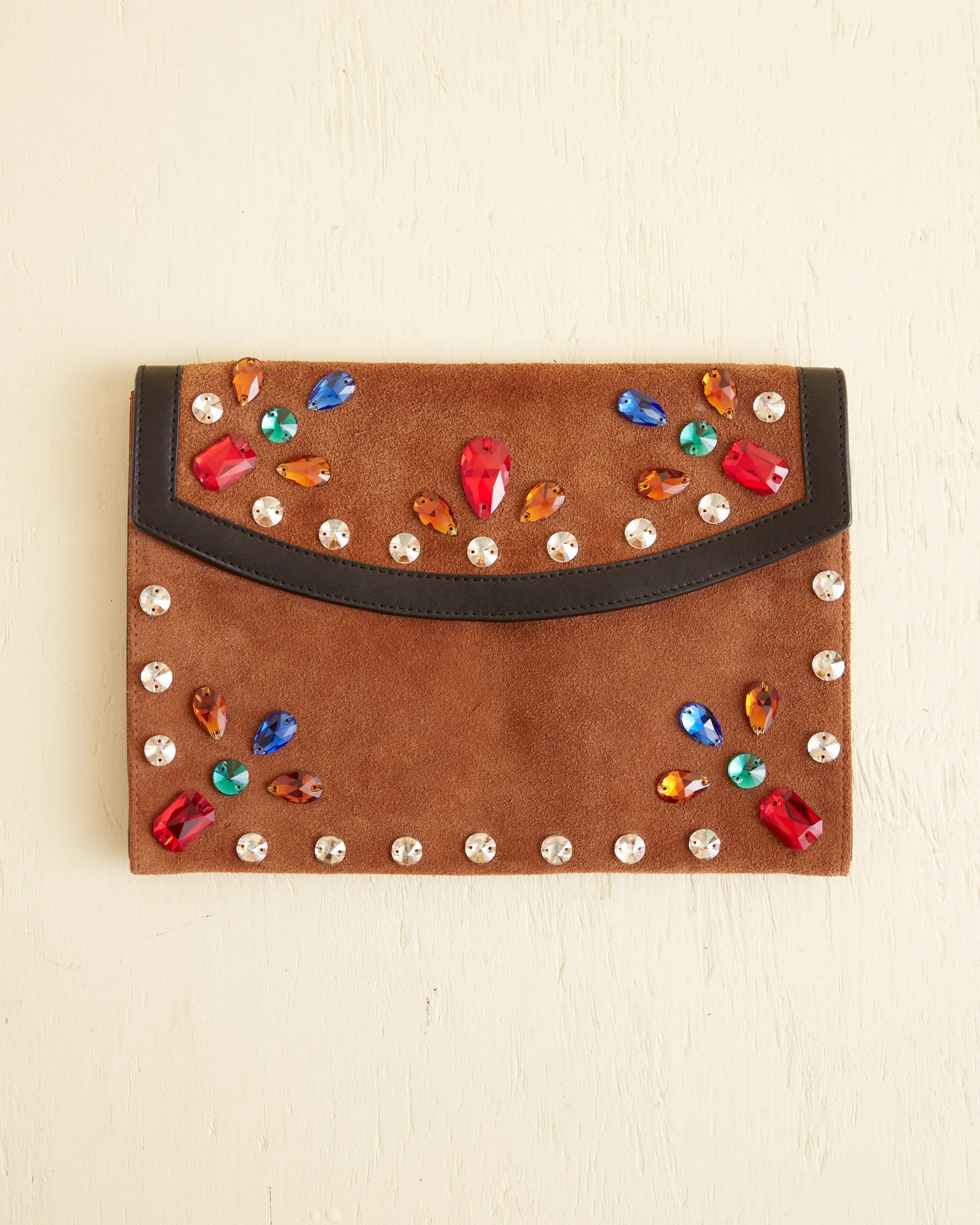 Gem Venue Clutch - Brown/Black sold by BODE