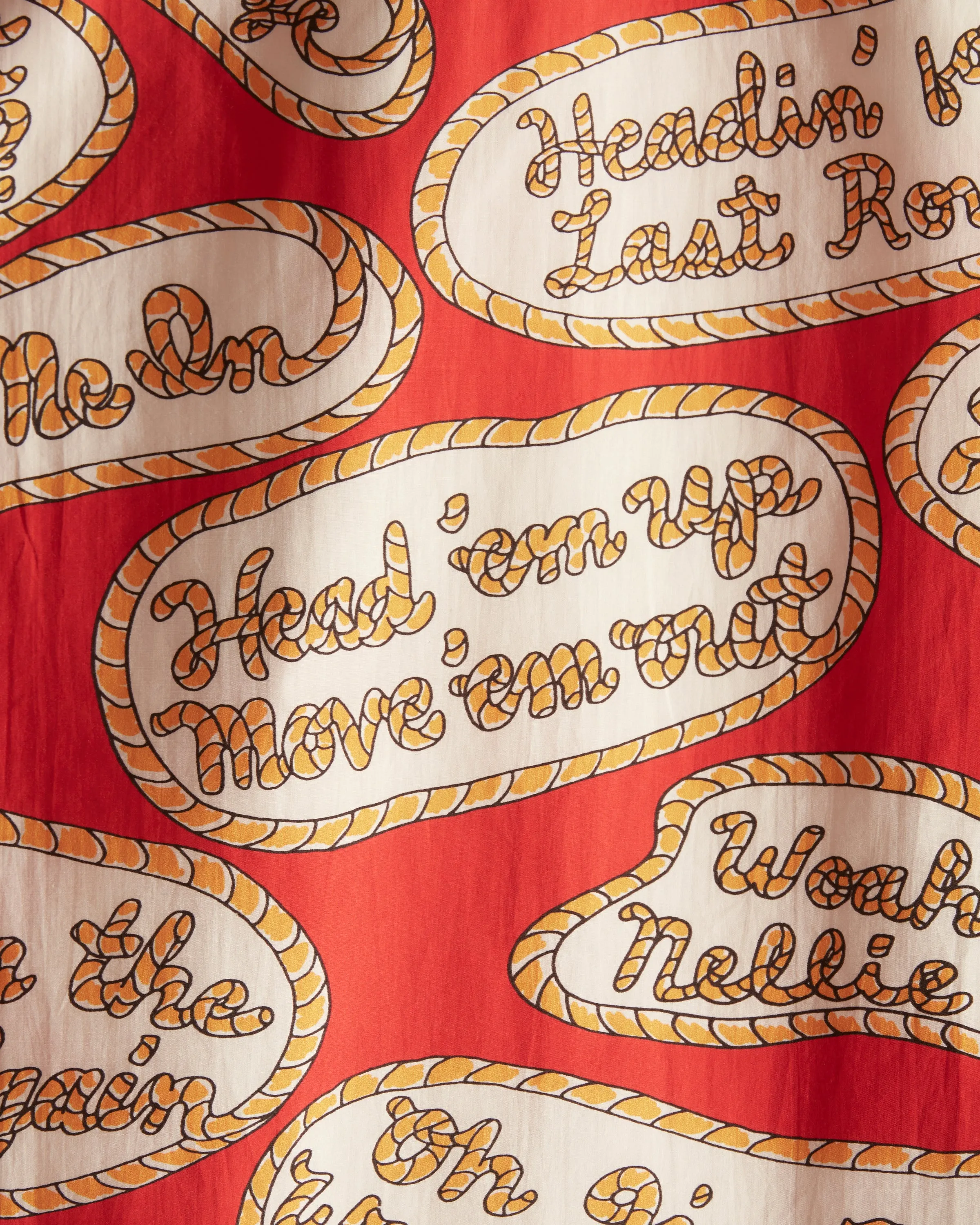 Rodeo Slogans Short Sleeve Shirt sold by BODE product image thumbnail 3