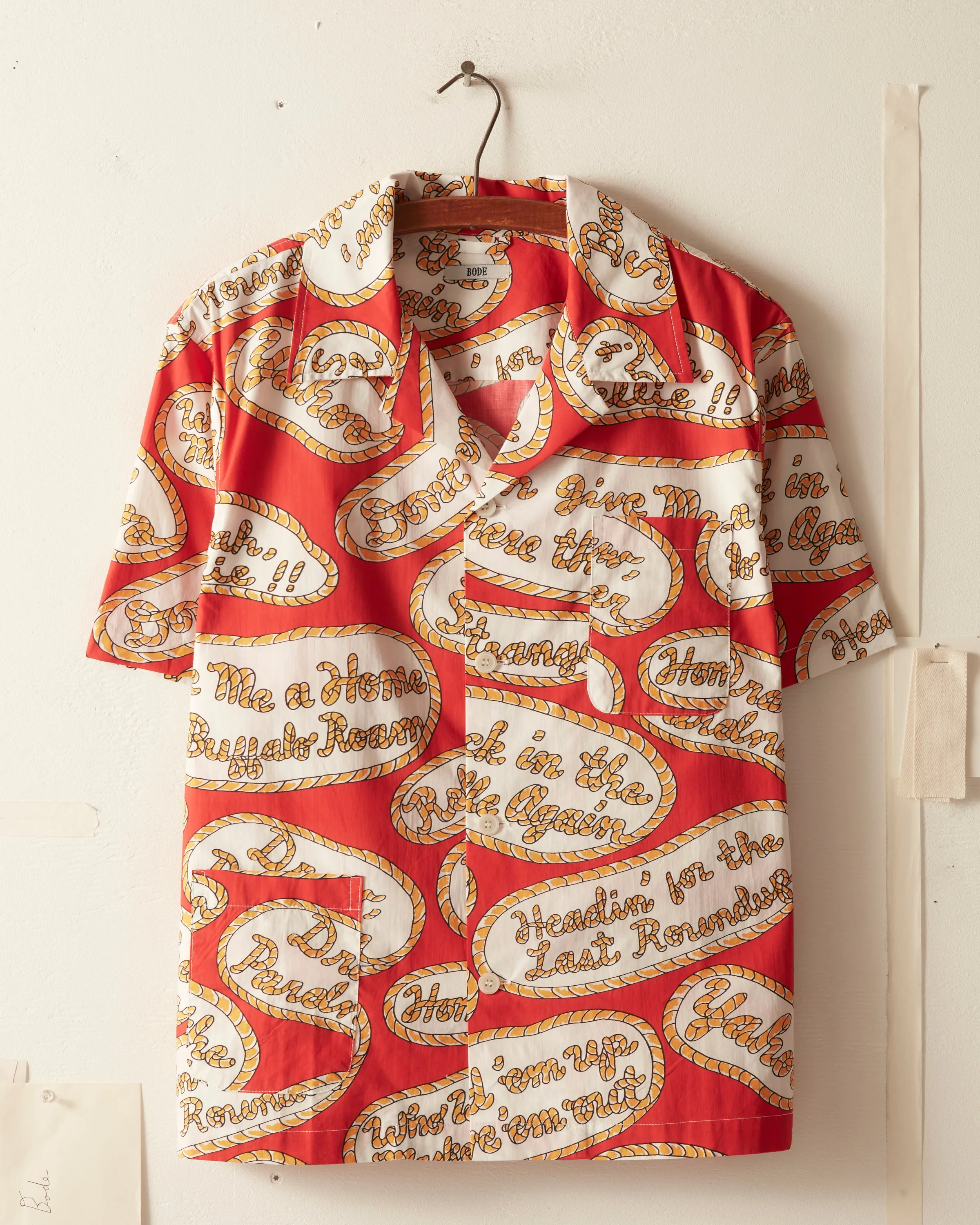 Rodeo Slogans Short Sleeve Shirt sold by BODE product image thumbnail 2