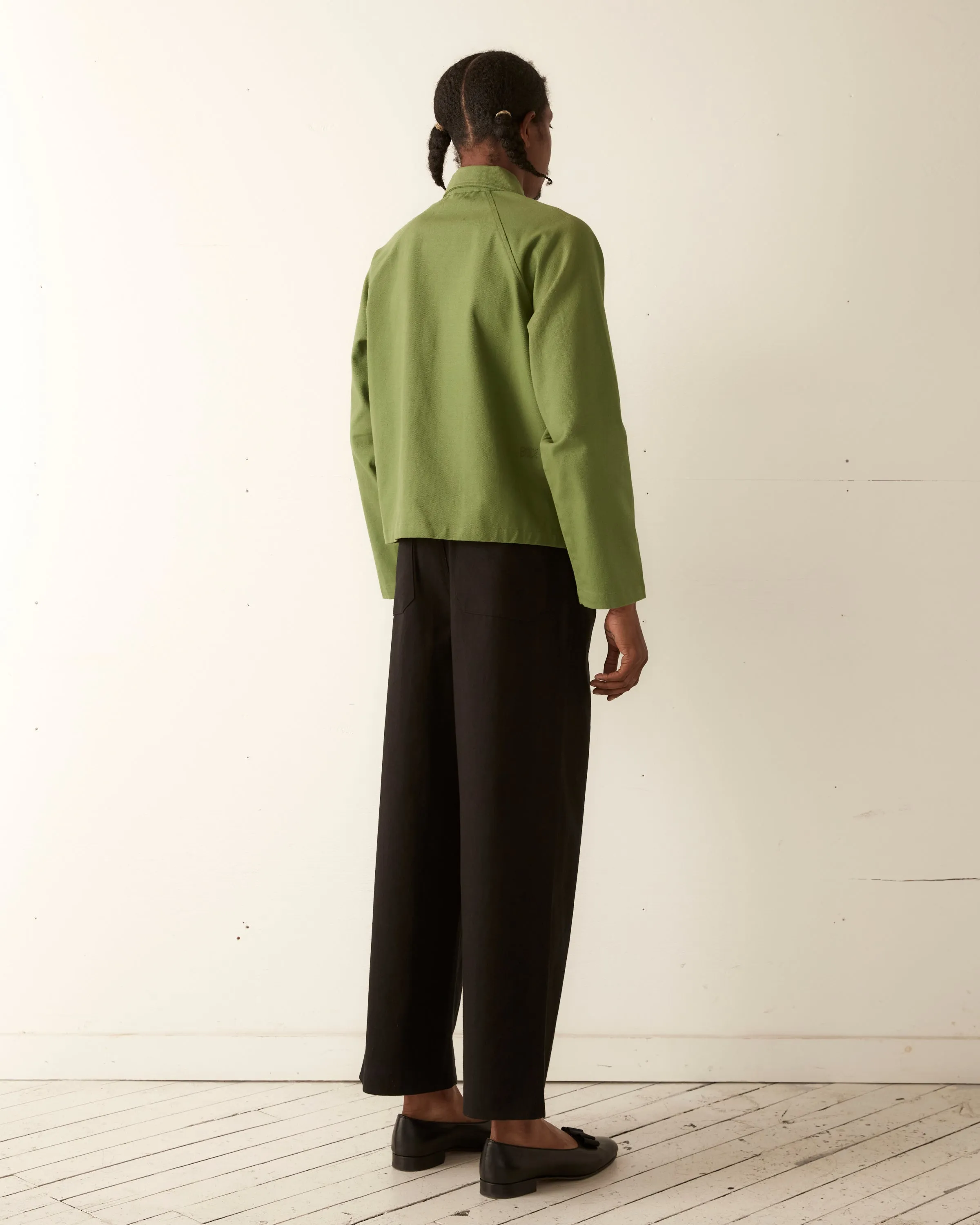 Twill Cropped Car Jacket - Ivy sold by BODE product image thumbnail 4