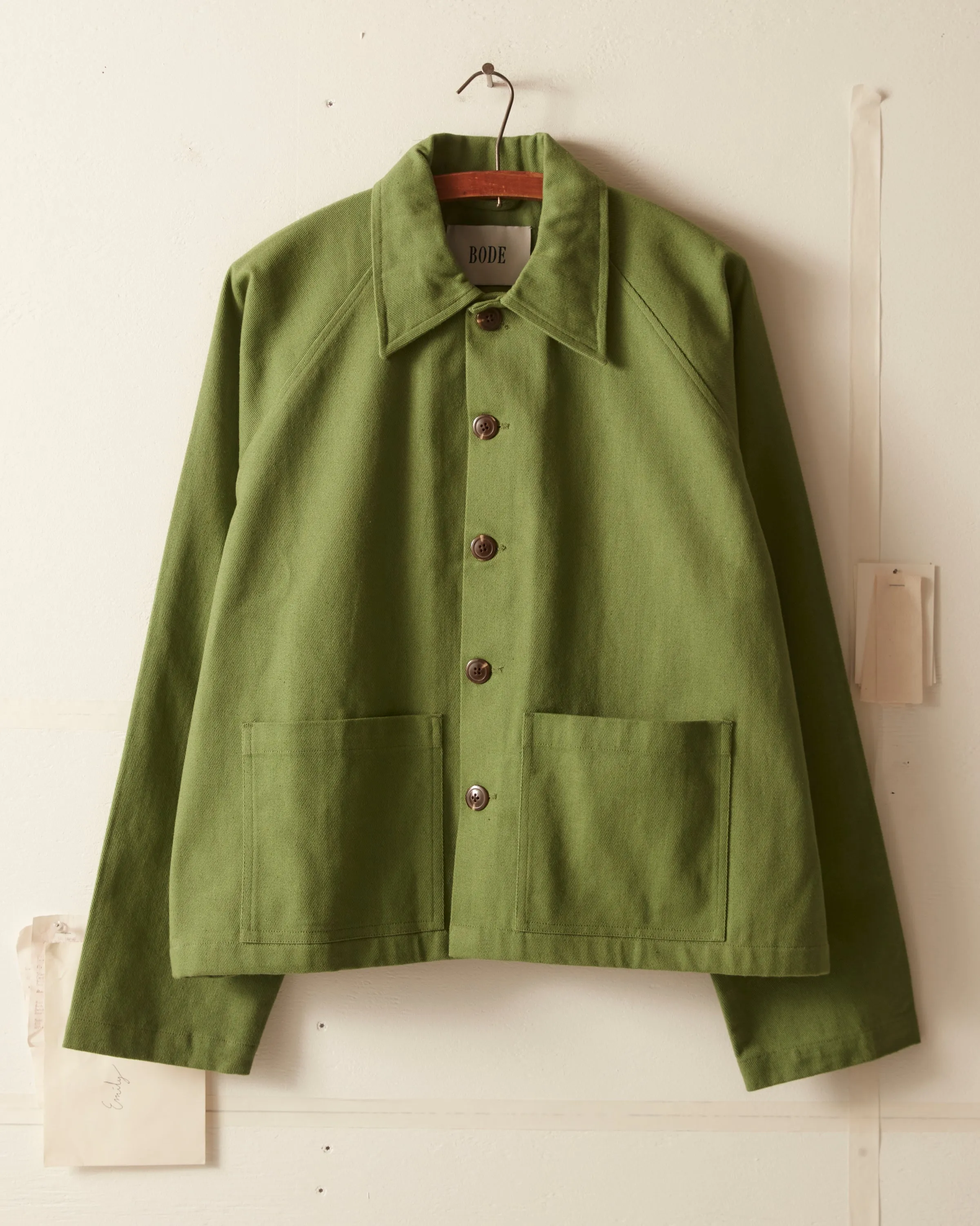 Twill Cropped Car Jacket - Ivy sold by BODE product image thumbnail 2