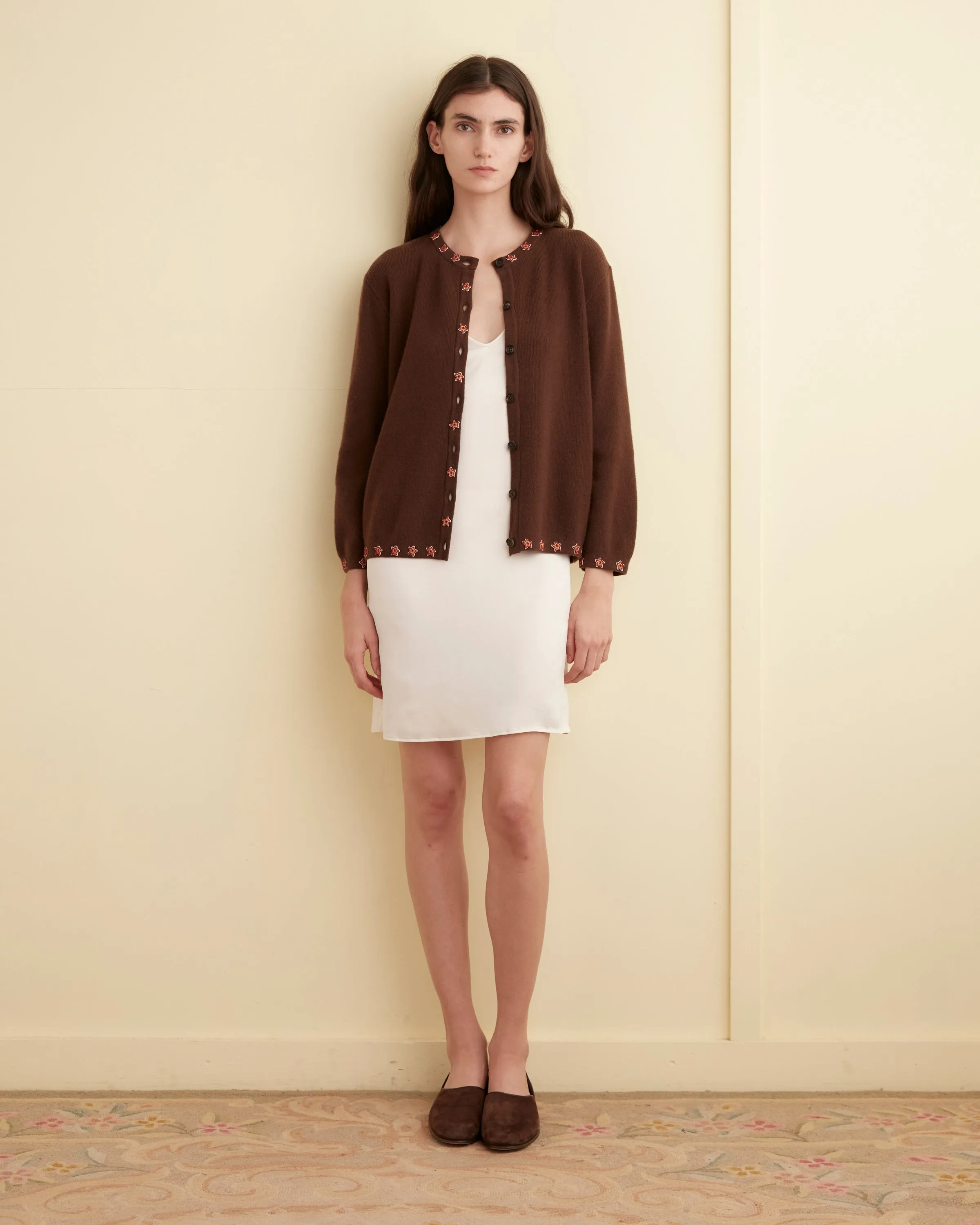 Starflower Beaded Cardigan - Brown sold by BODE product image thumbnail 2