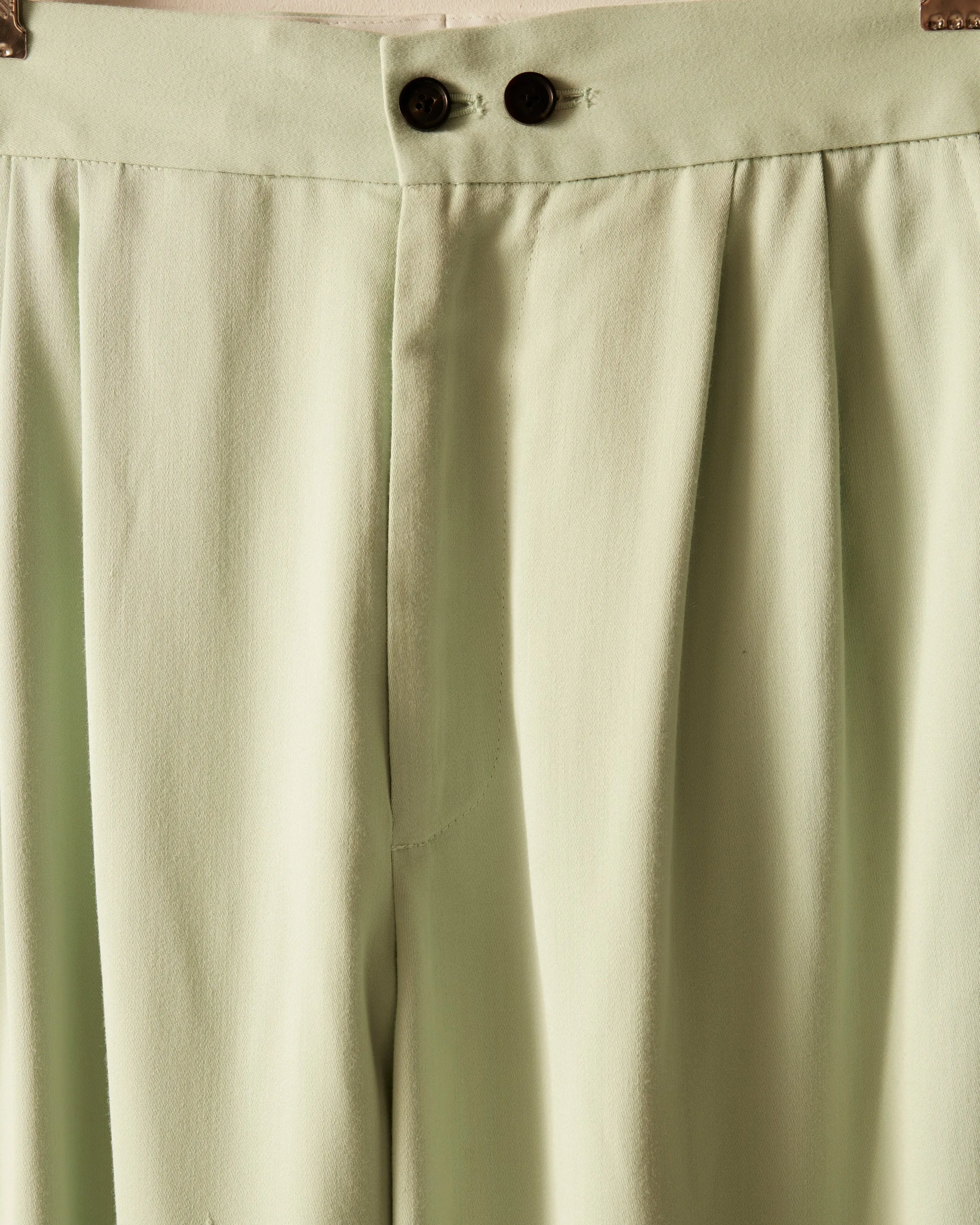 Tropical Wool Double Button Trousers - Mint sold by BODE product image thumbnail 3